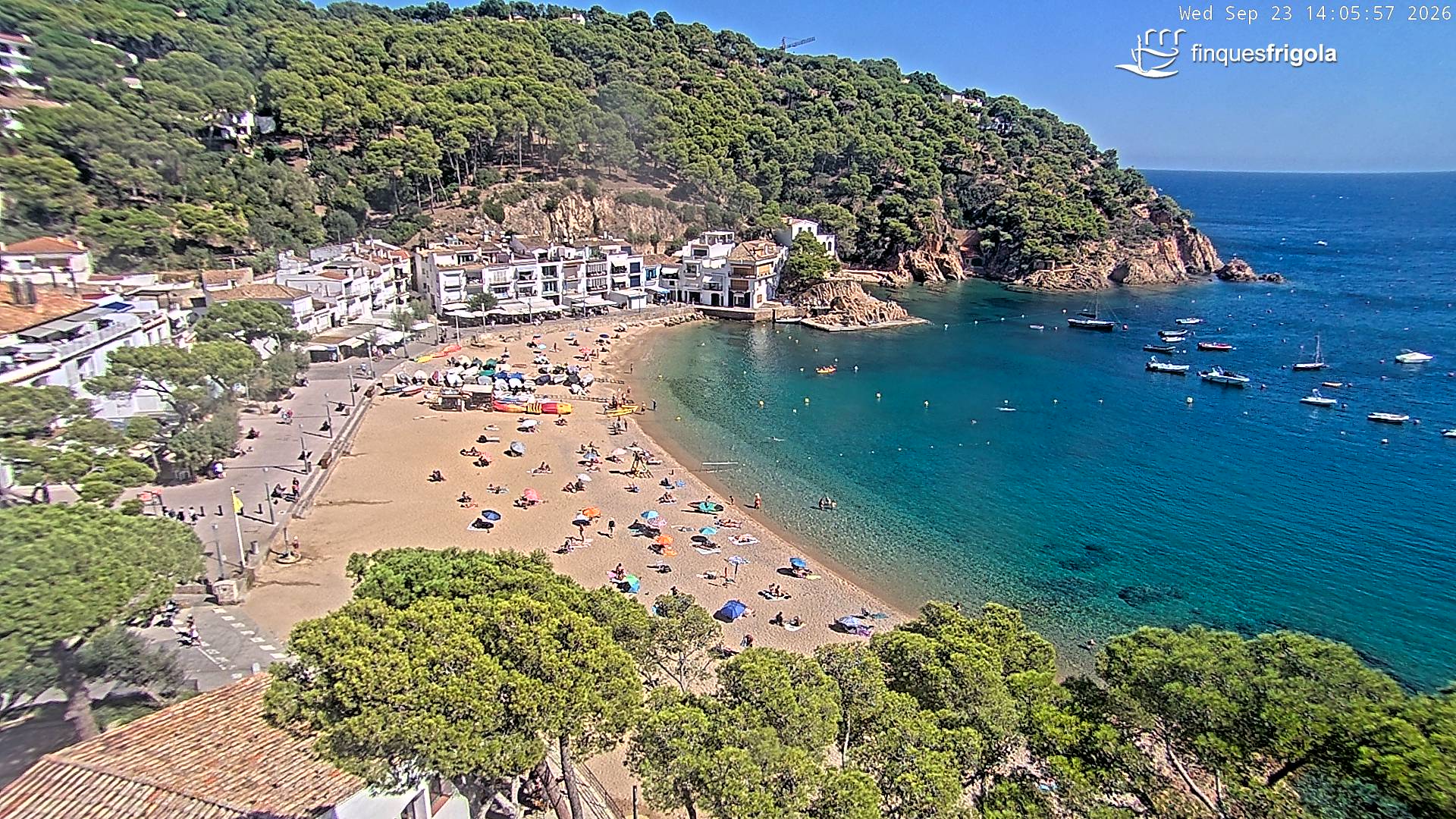 Webcam de Tamariu playa