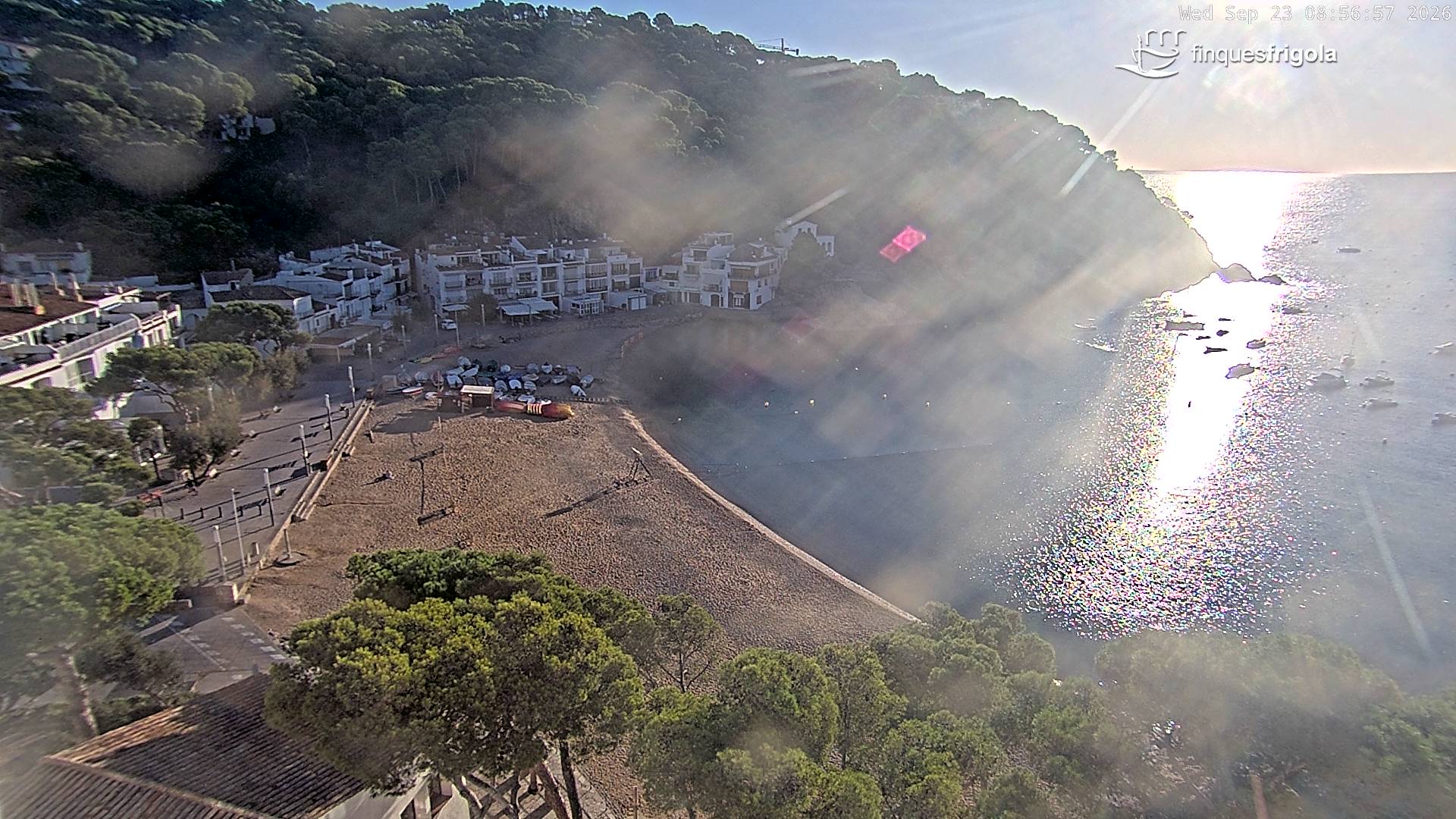 Webcam de Tamariu playa