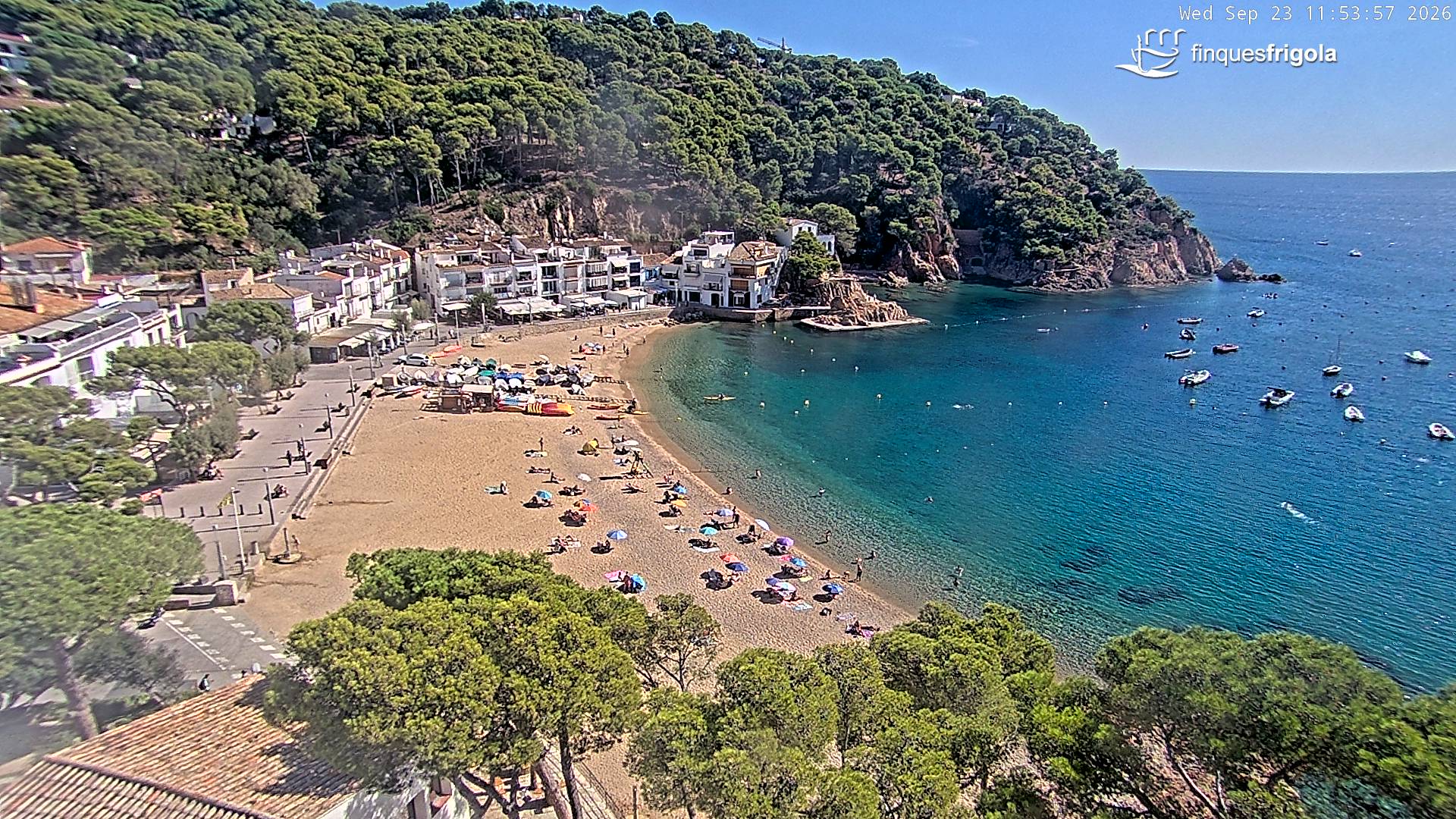 Webcam de Tamariu playa