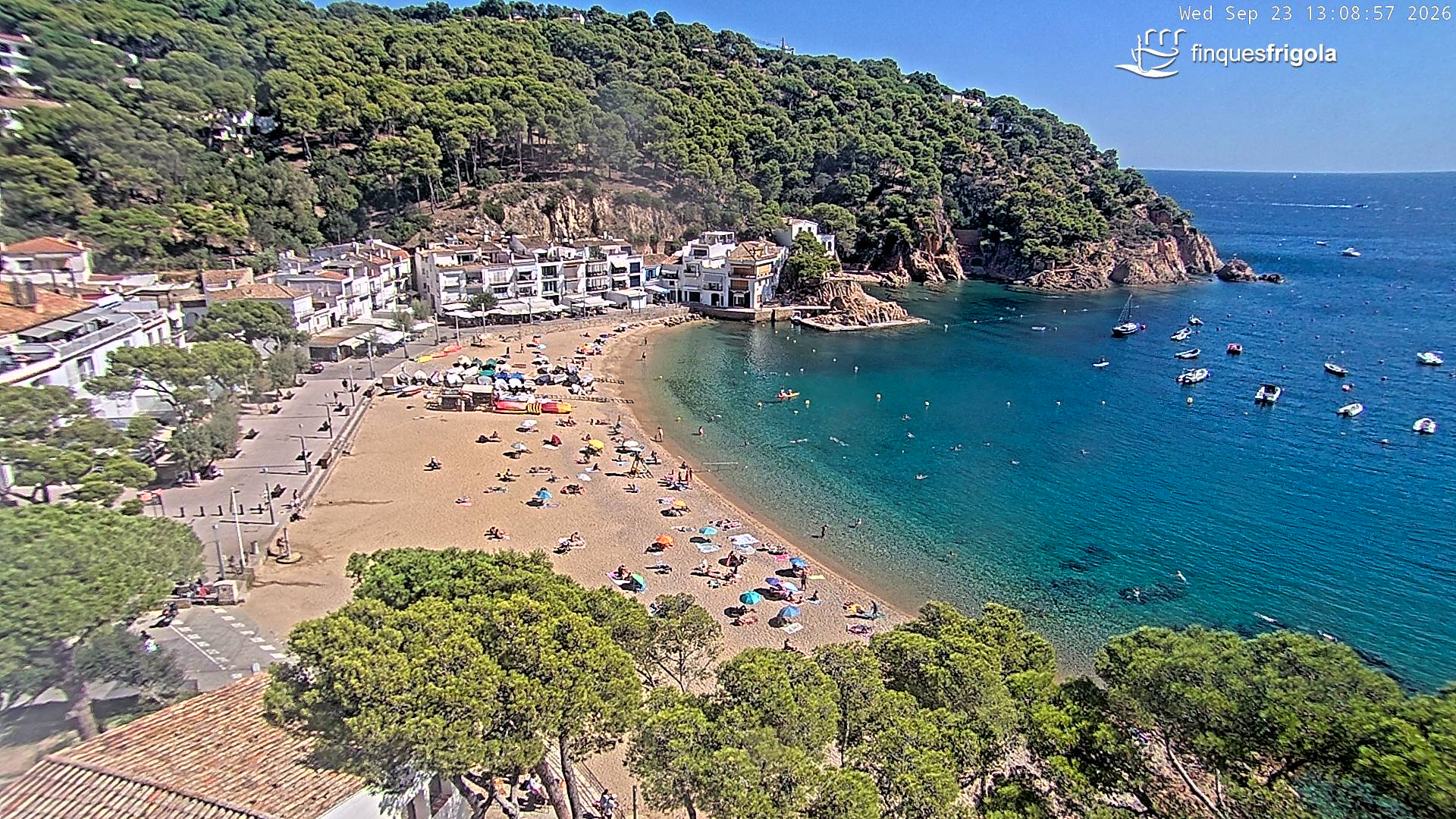 Webcam de Tamariu playa
