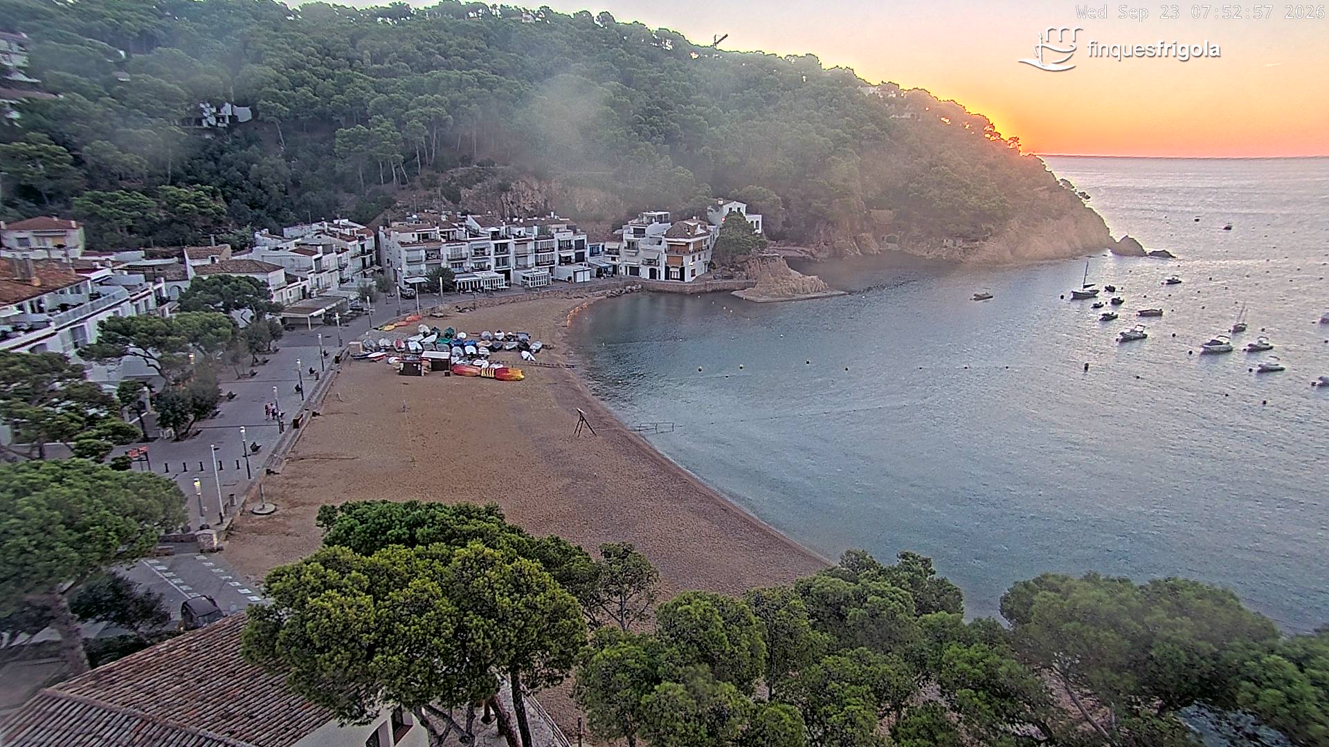 Webcam de Tamariu playa