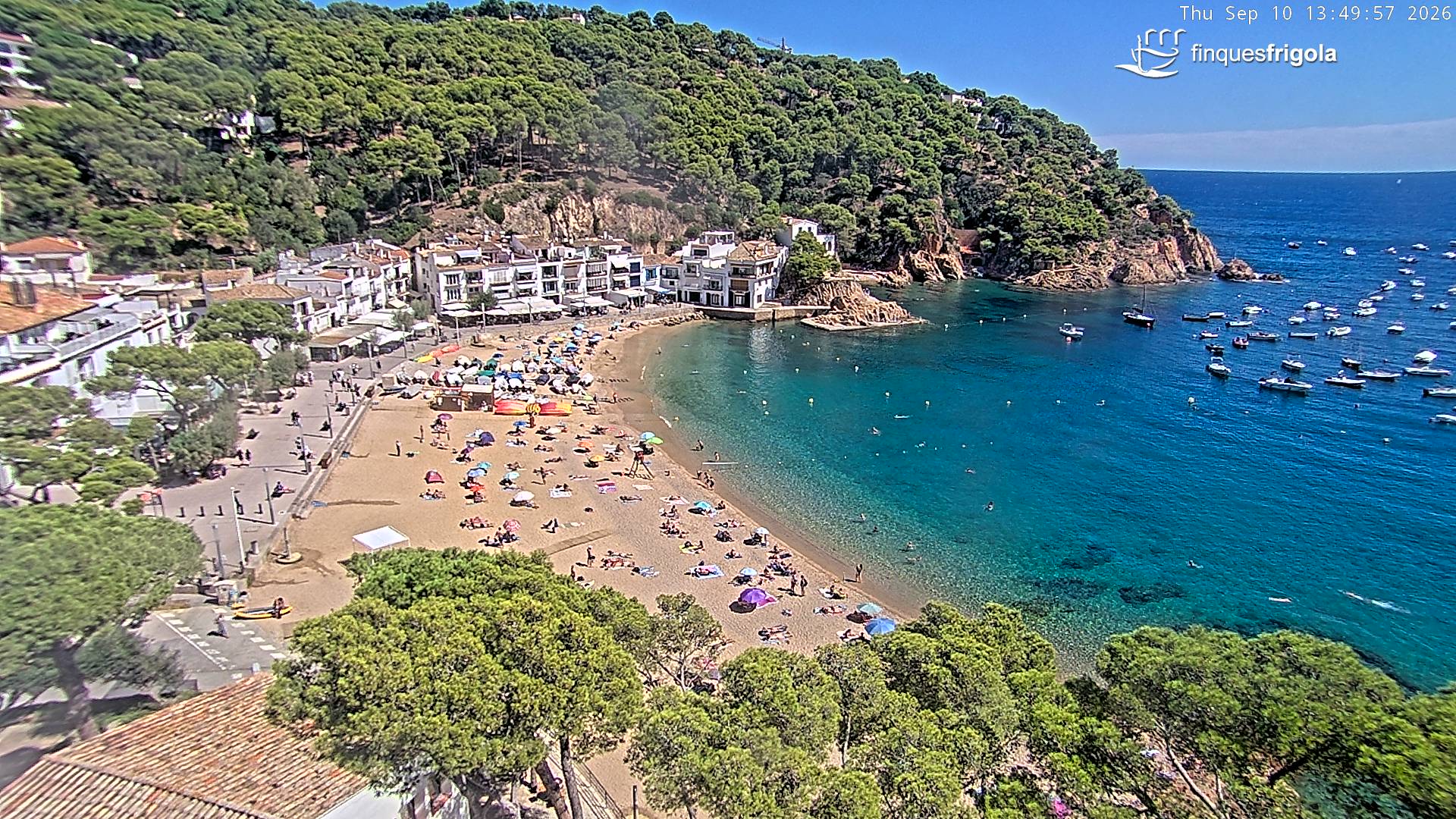 Webcam de Tamariu playa