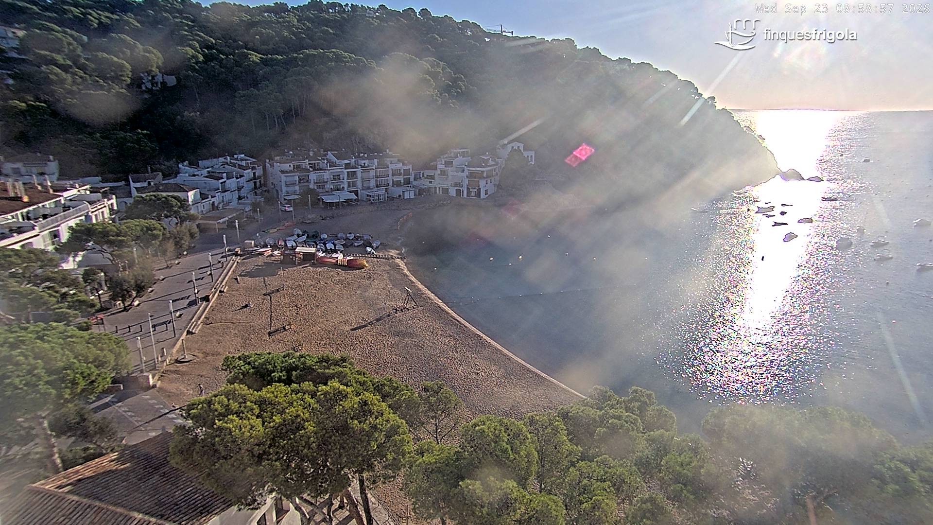 Webcam de Tamariu playa