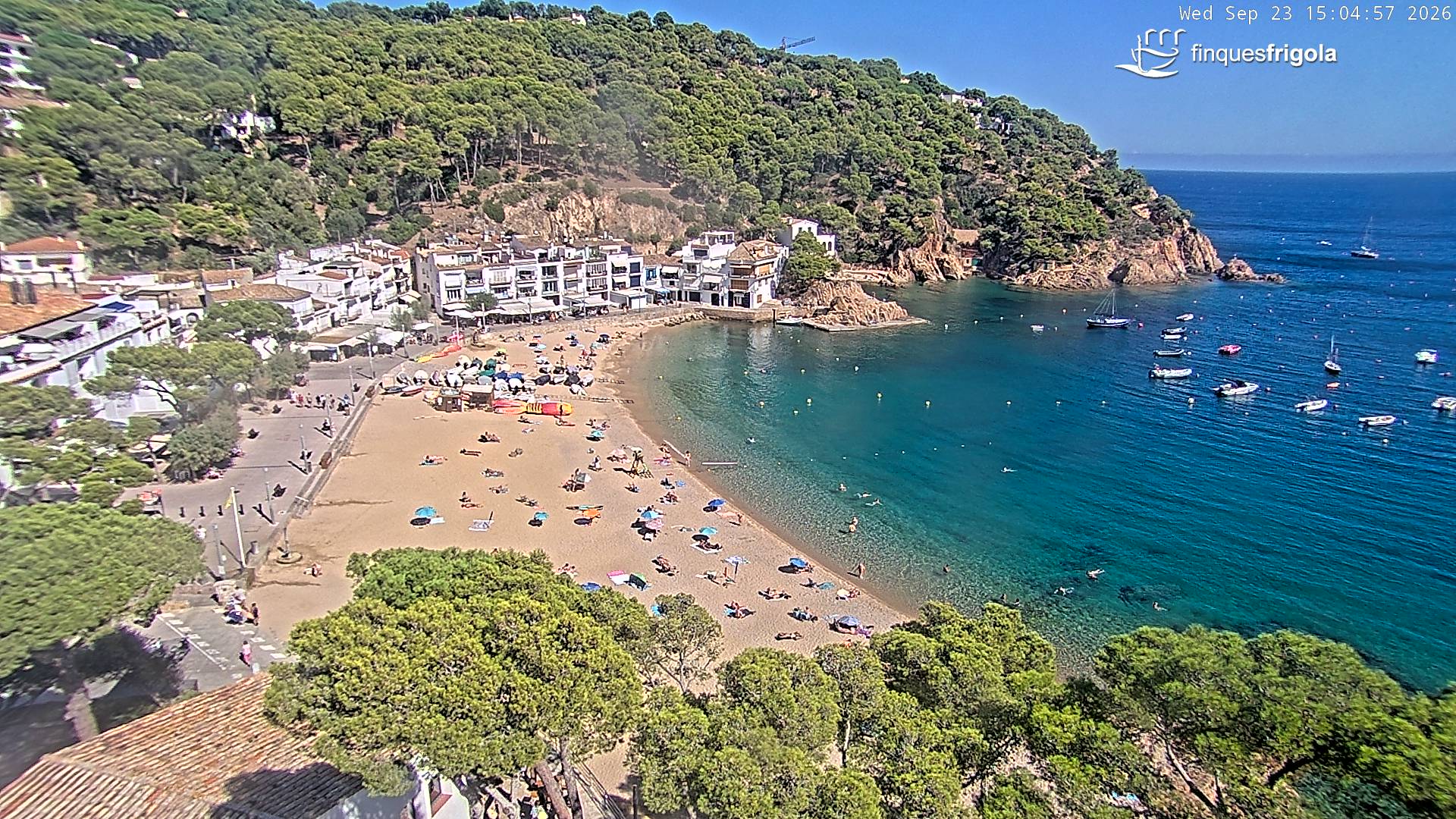 Webcam de Tamariu playa