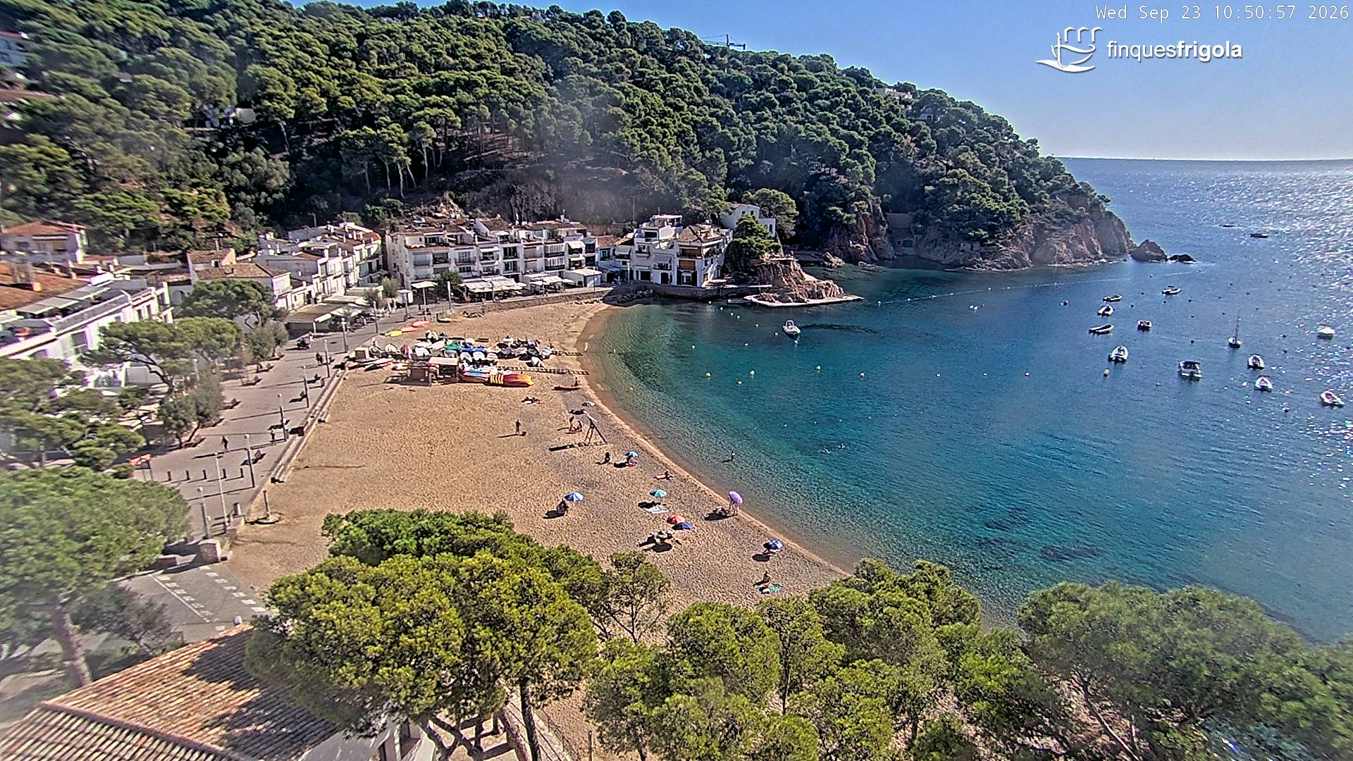 Webcam de Tamariu playa