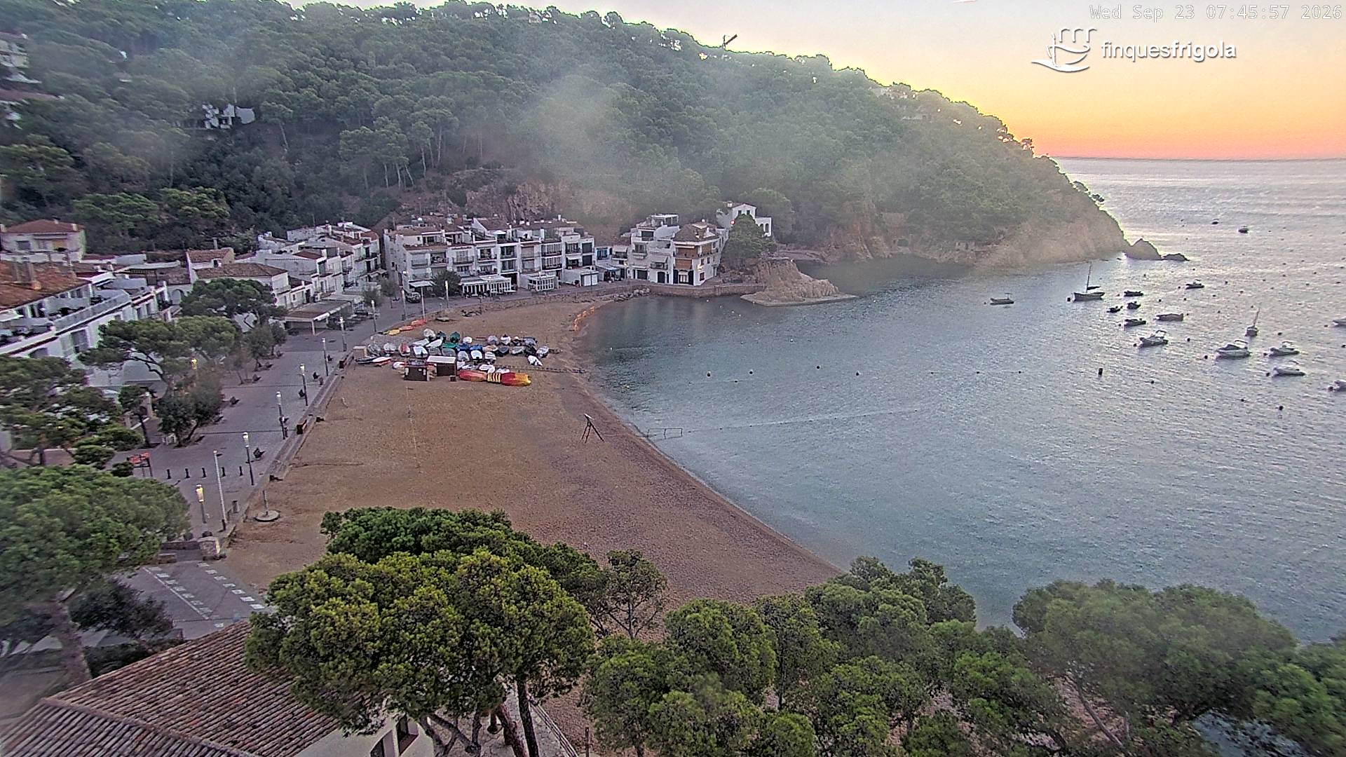 Webcam de Tamariu playa