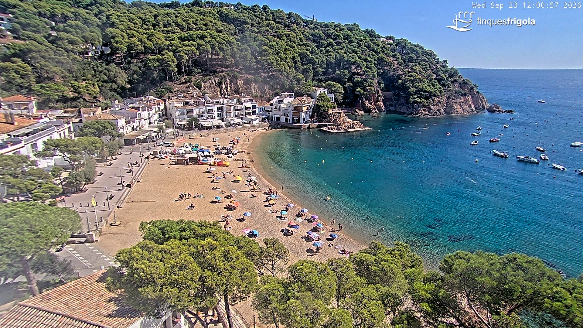 Webcam de Tamariu playa