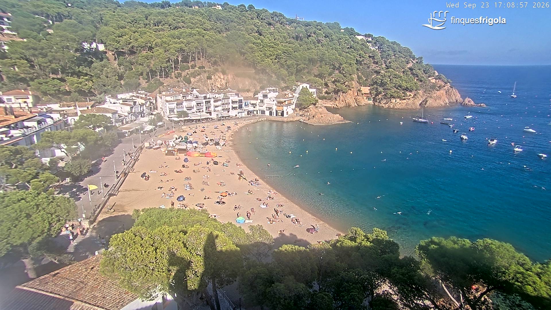 Webcam de Tamariu playa