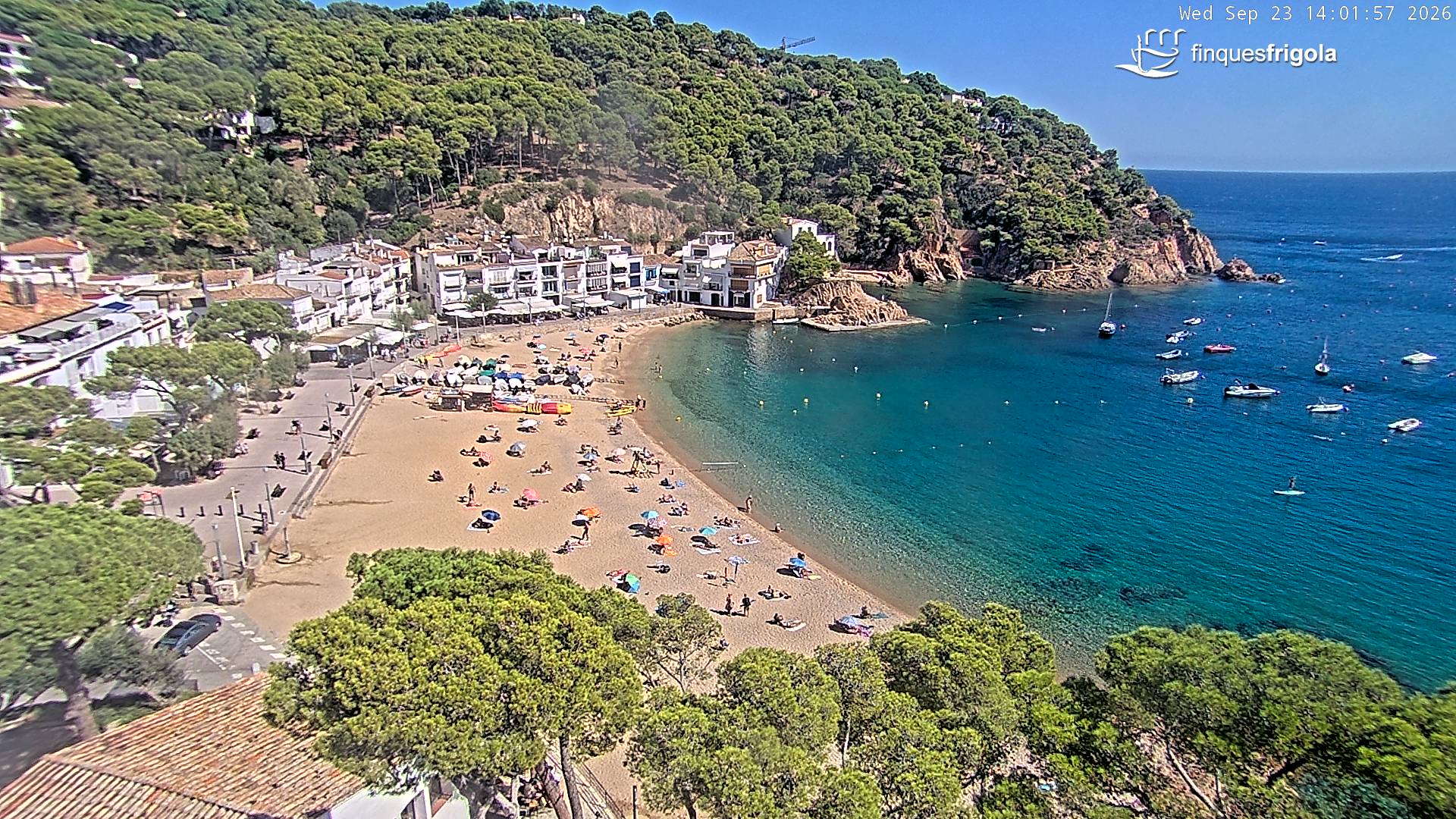 Webcam de Tamariu playa