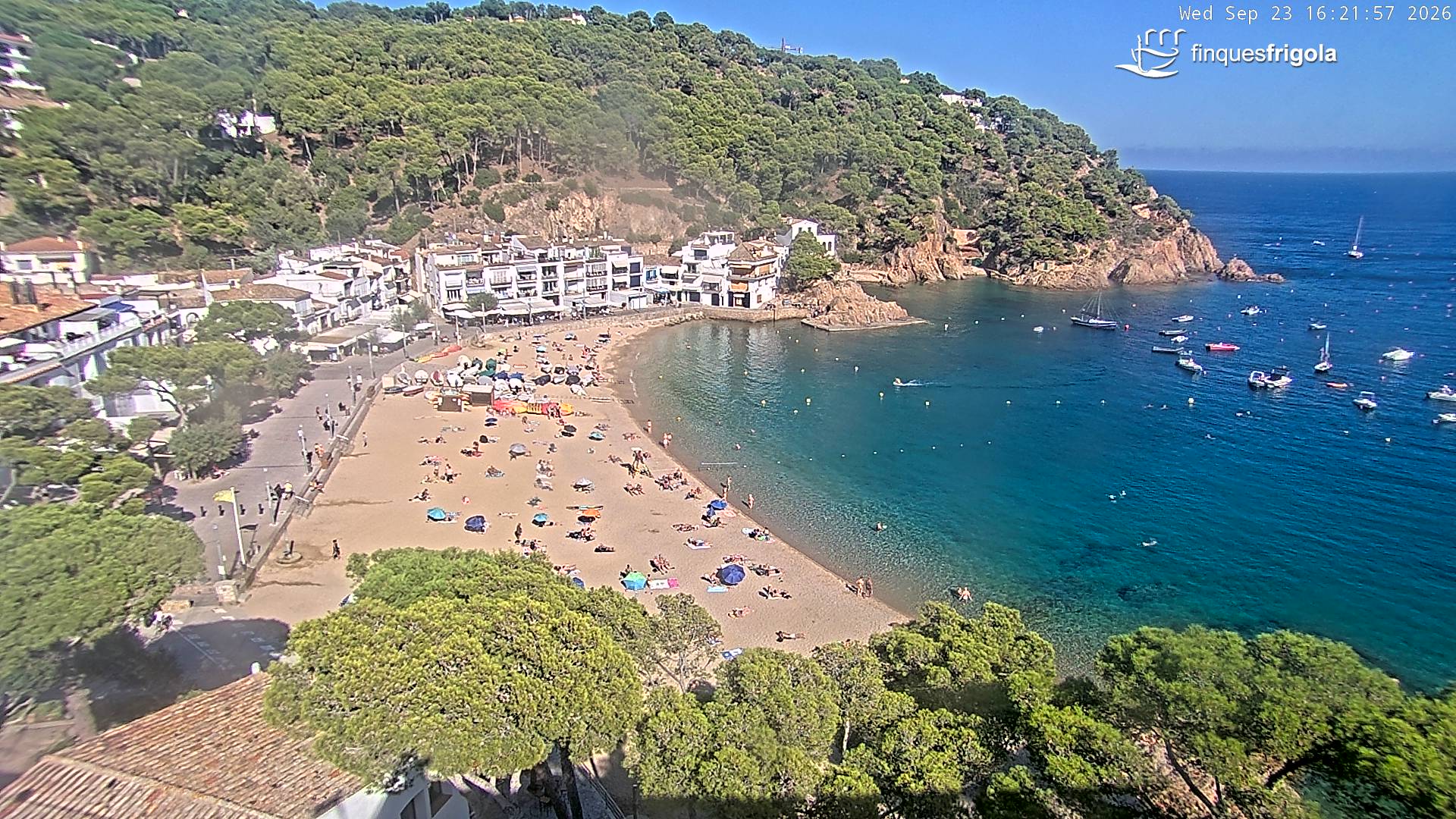 Webcam de Tamariu playa