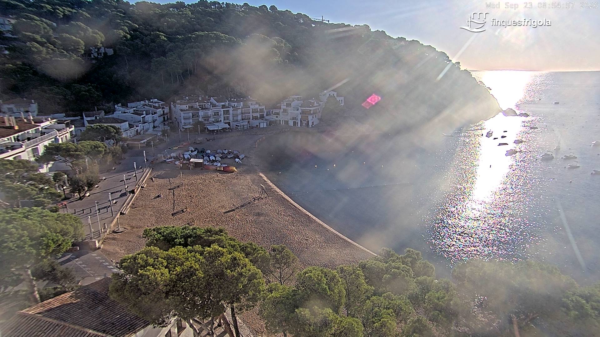 Webcam de Tamariu playa