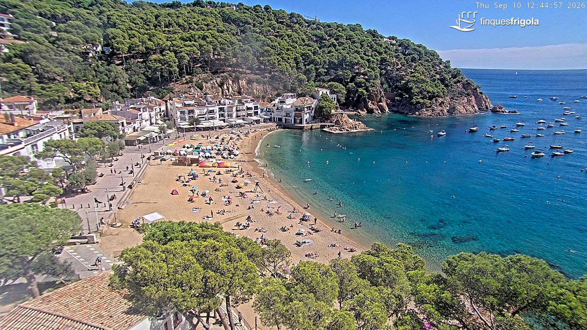 Webcam de Tamariu playa