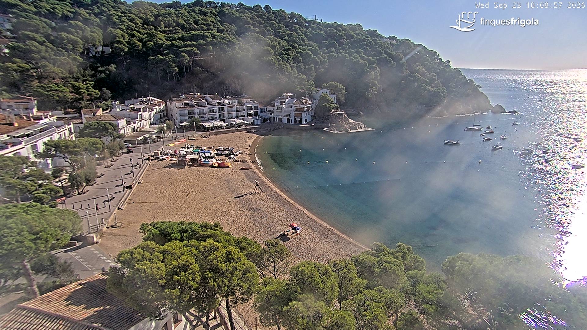 Webcam de Tamariu playa