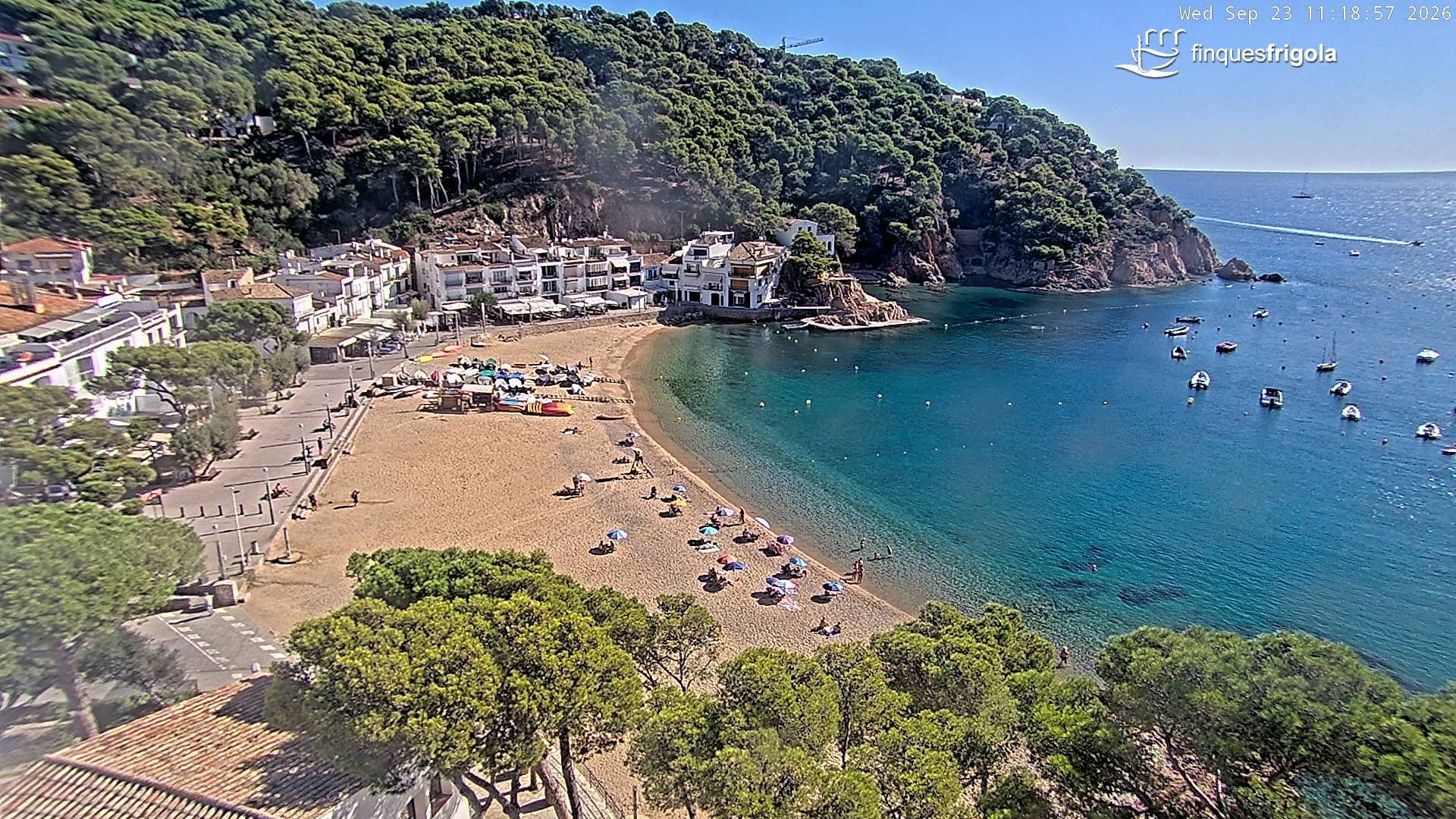 Webcam de Tamariu playa