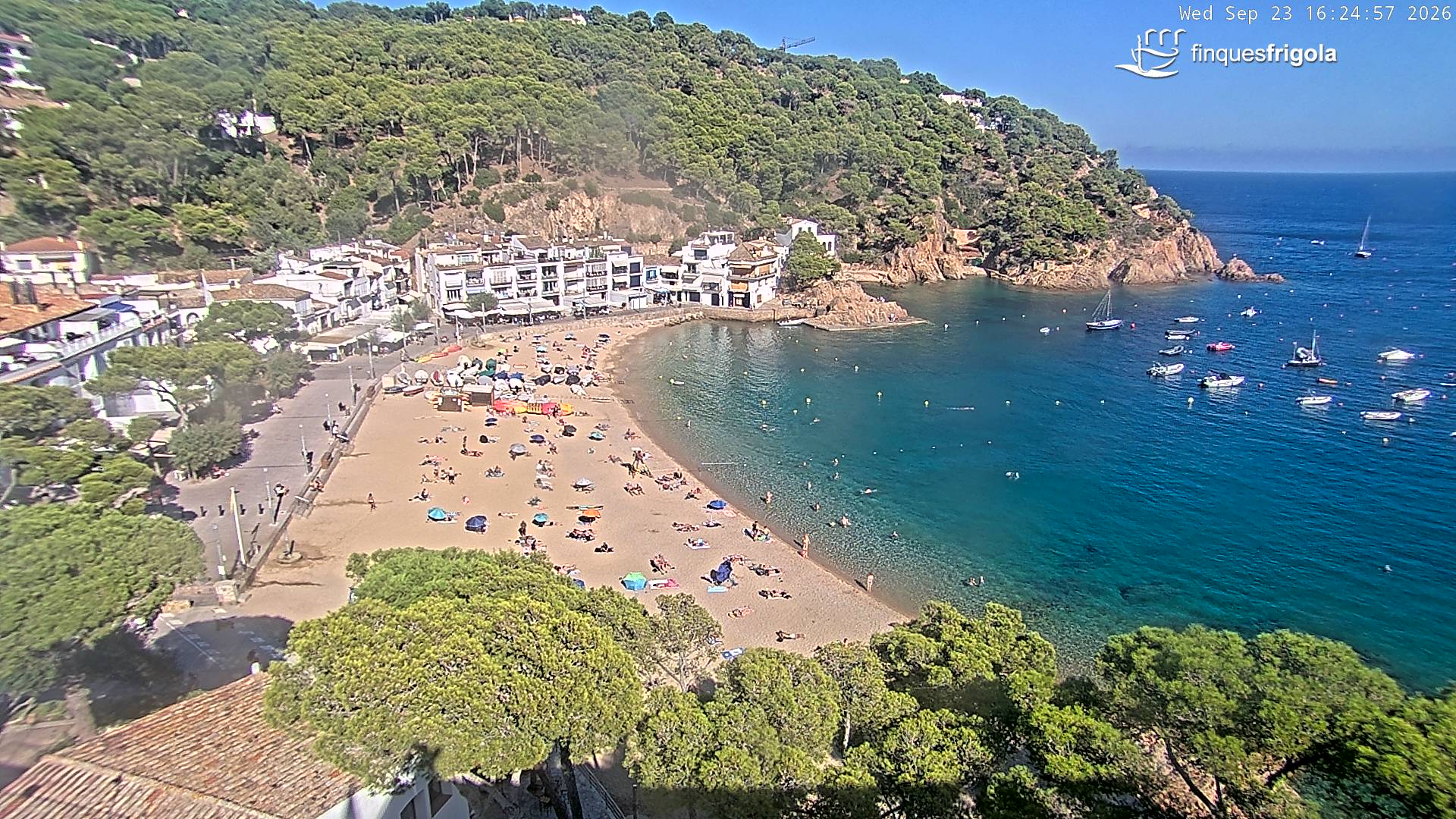 Webcam de Tamariu playa