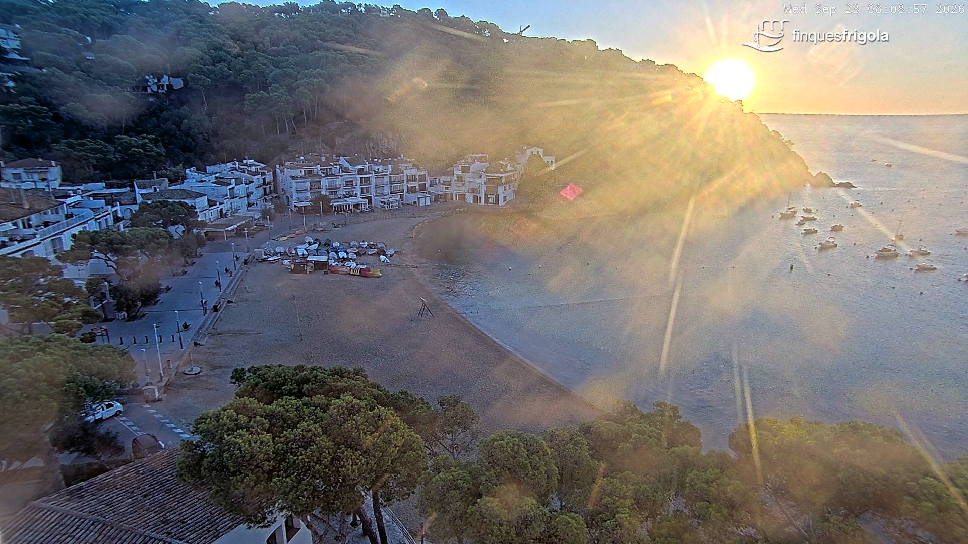 Webcam de Tamariu playa