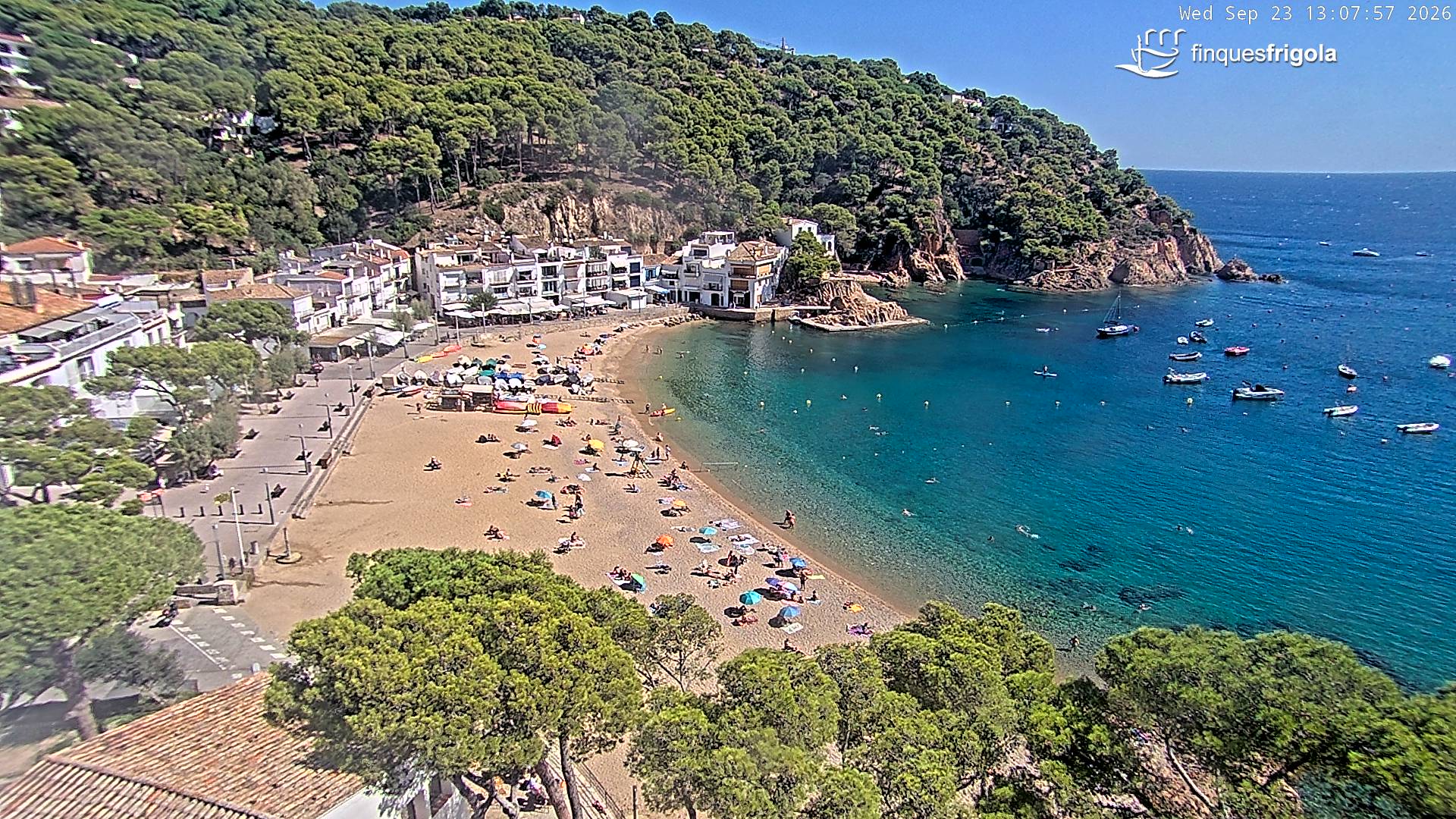 Webcam de Tamariu playa