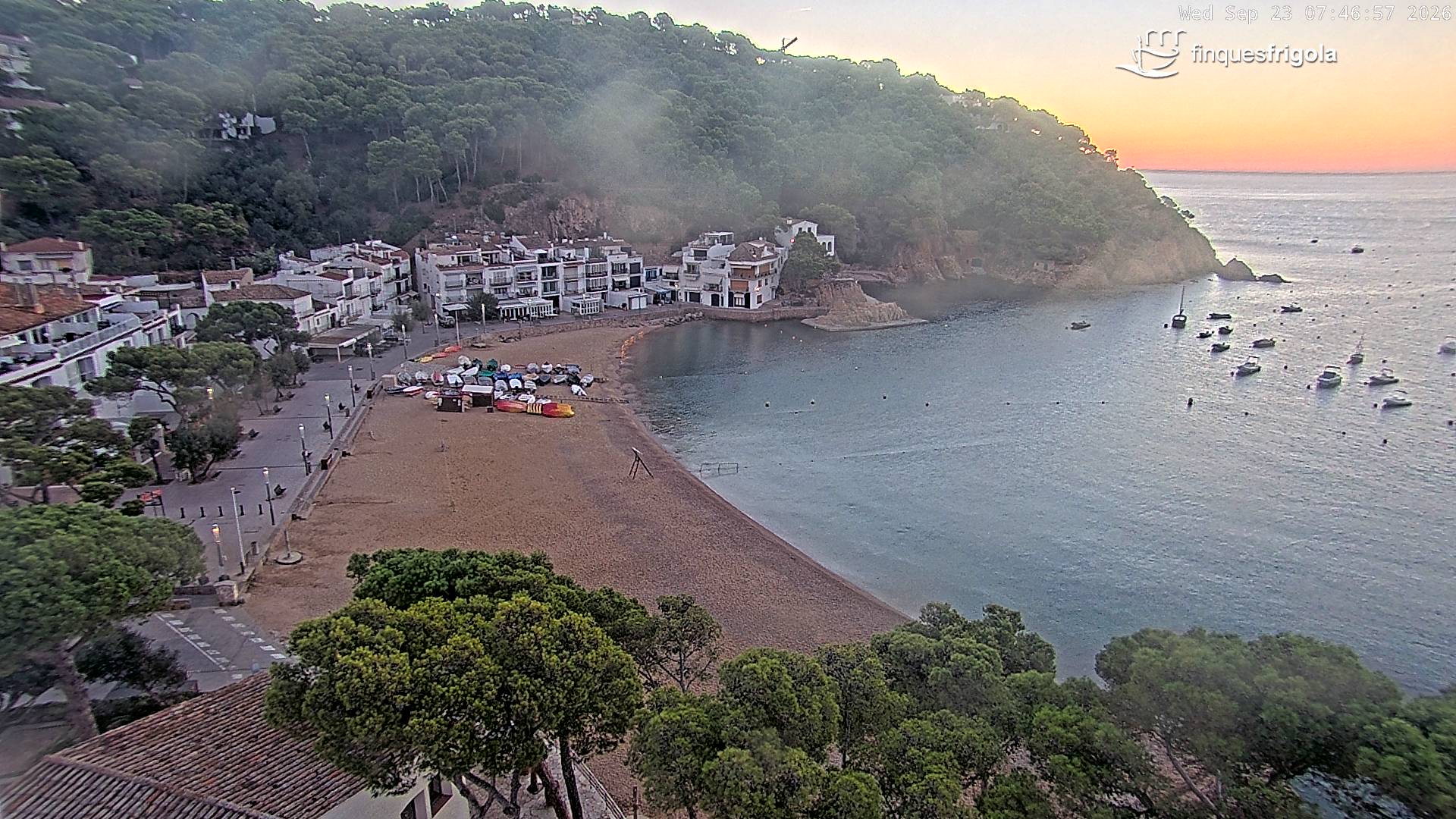 Webcam de Tamariu playa
