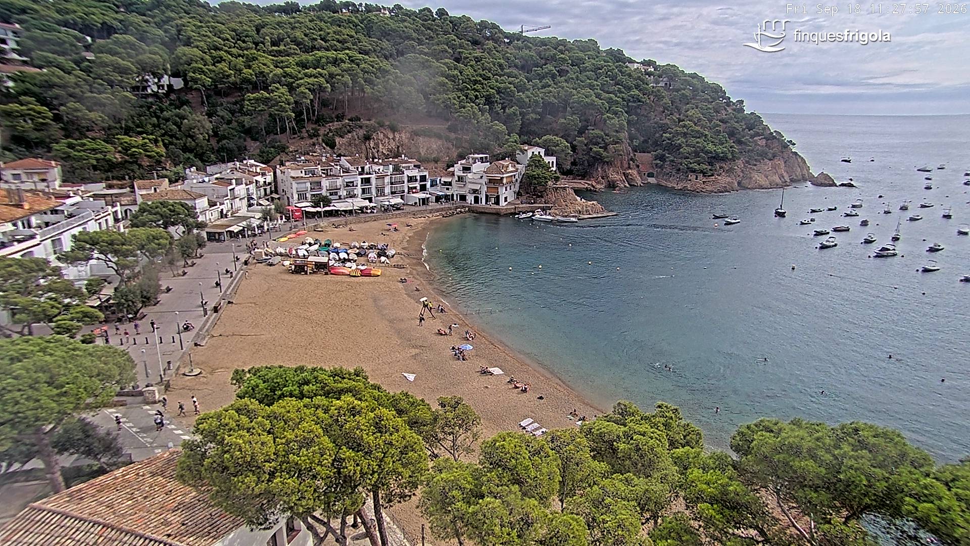 Webcam de Tamariu playa