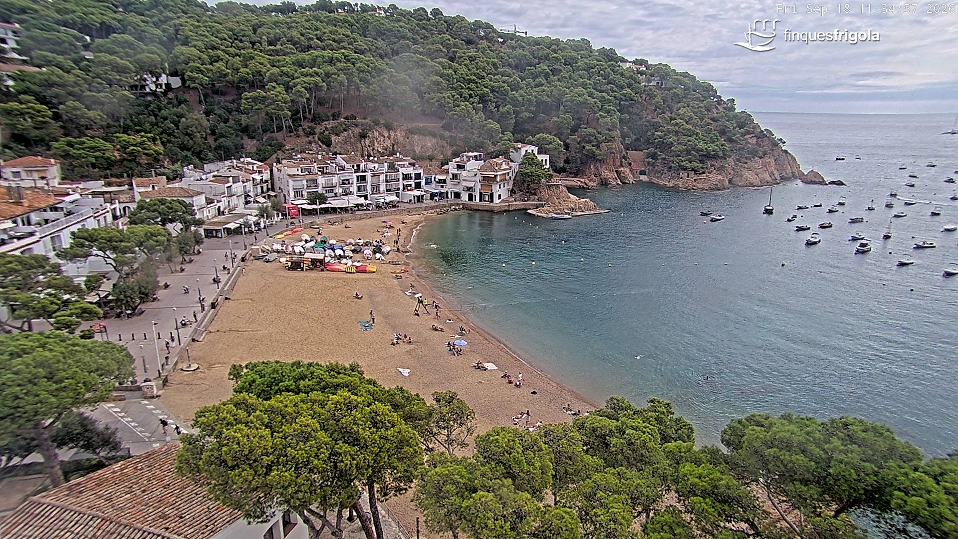 Webcam de Tamariu playa