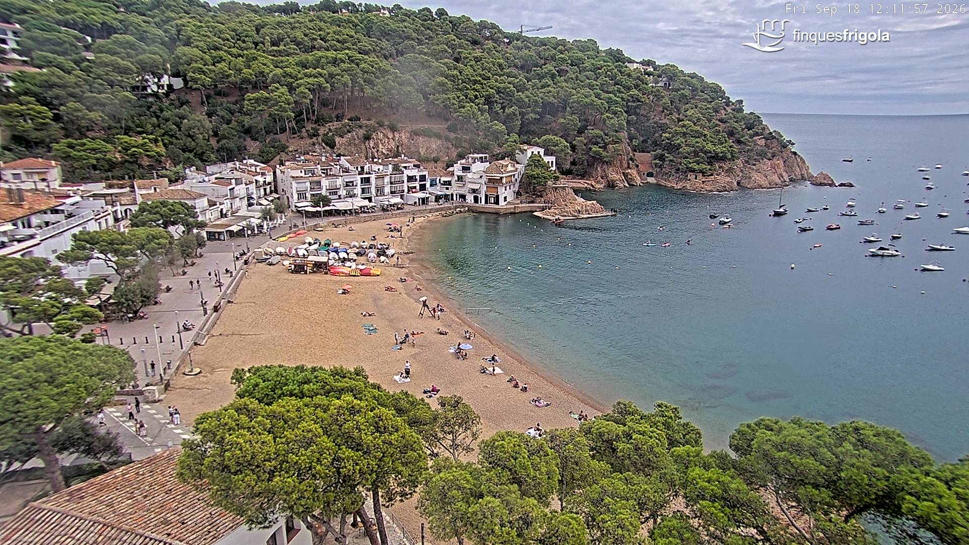 Webcam de Tamariu playa