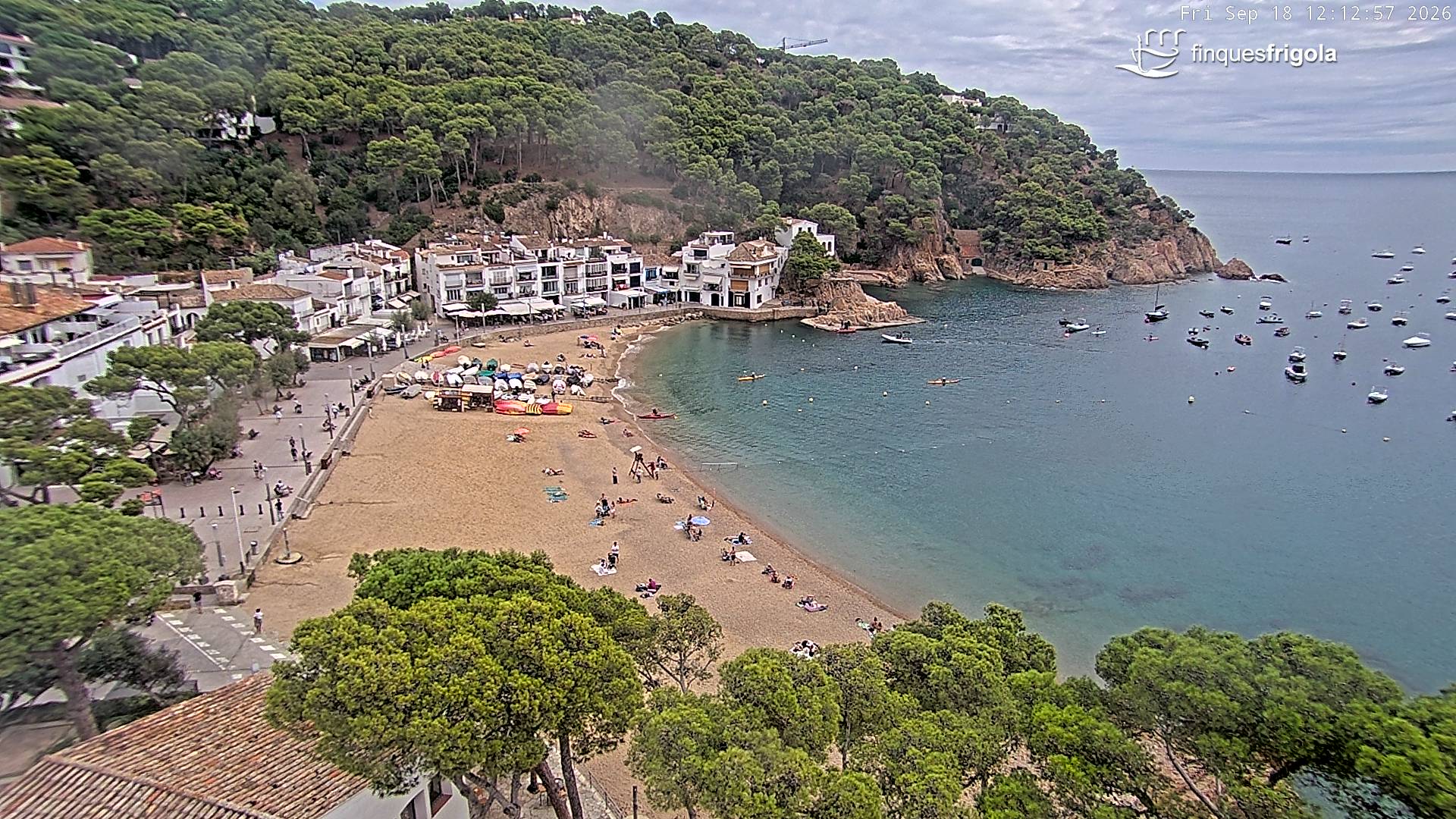Webcam de Tamariu playa