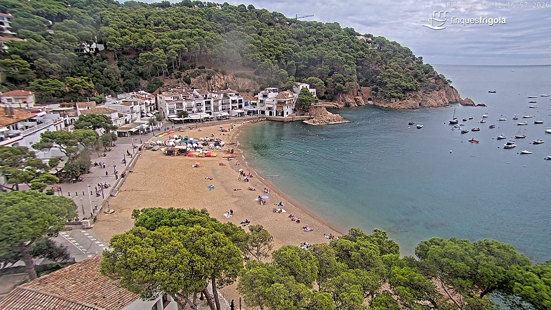 Webcam de Tamariu playa