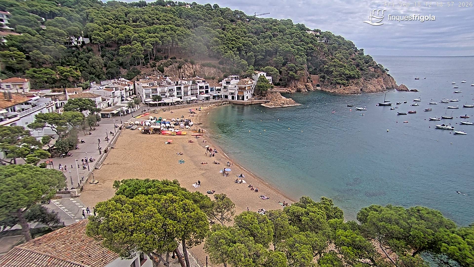 Webcam de Tamariu playa