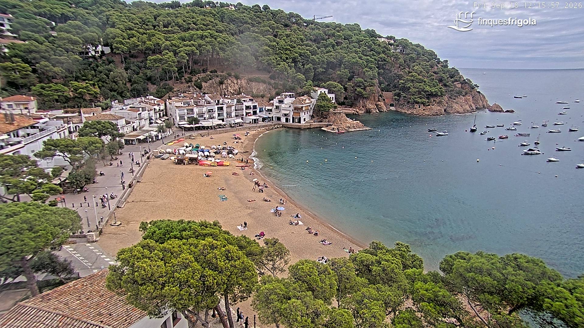 Webcam de Tamariu playa