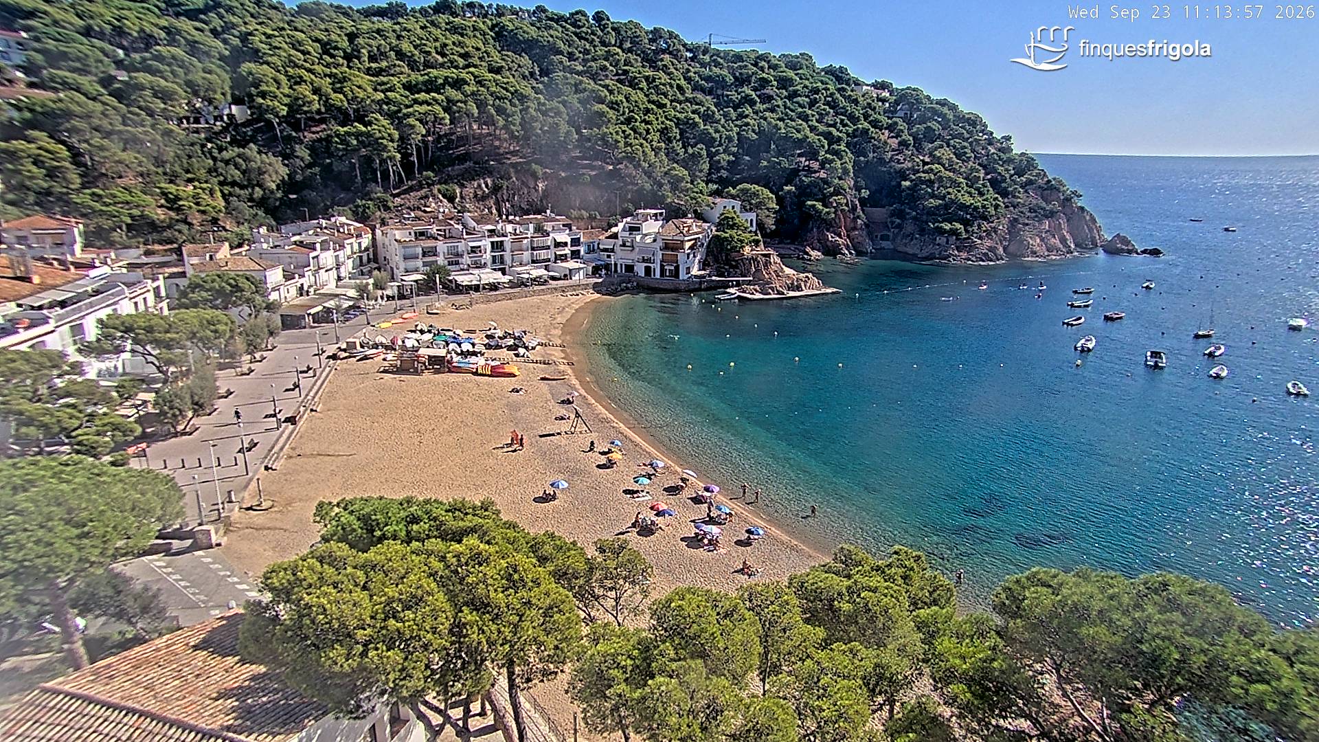 Webcam de Tamariu playa