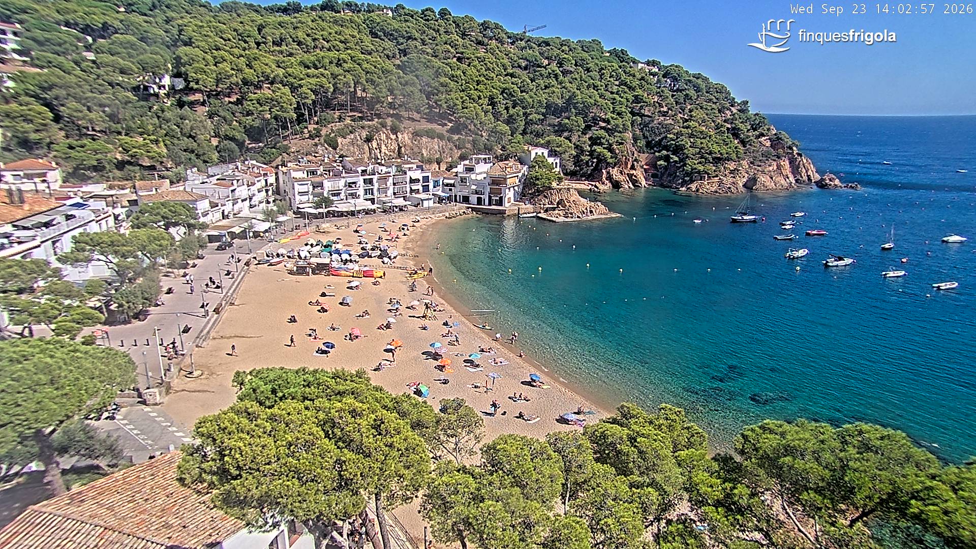 Webcam de Tamariu playa