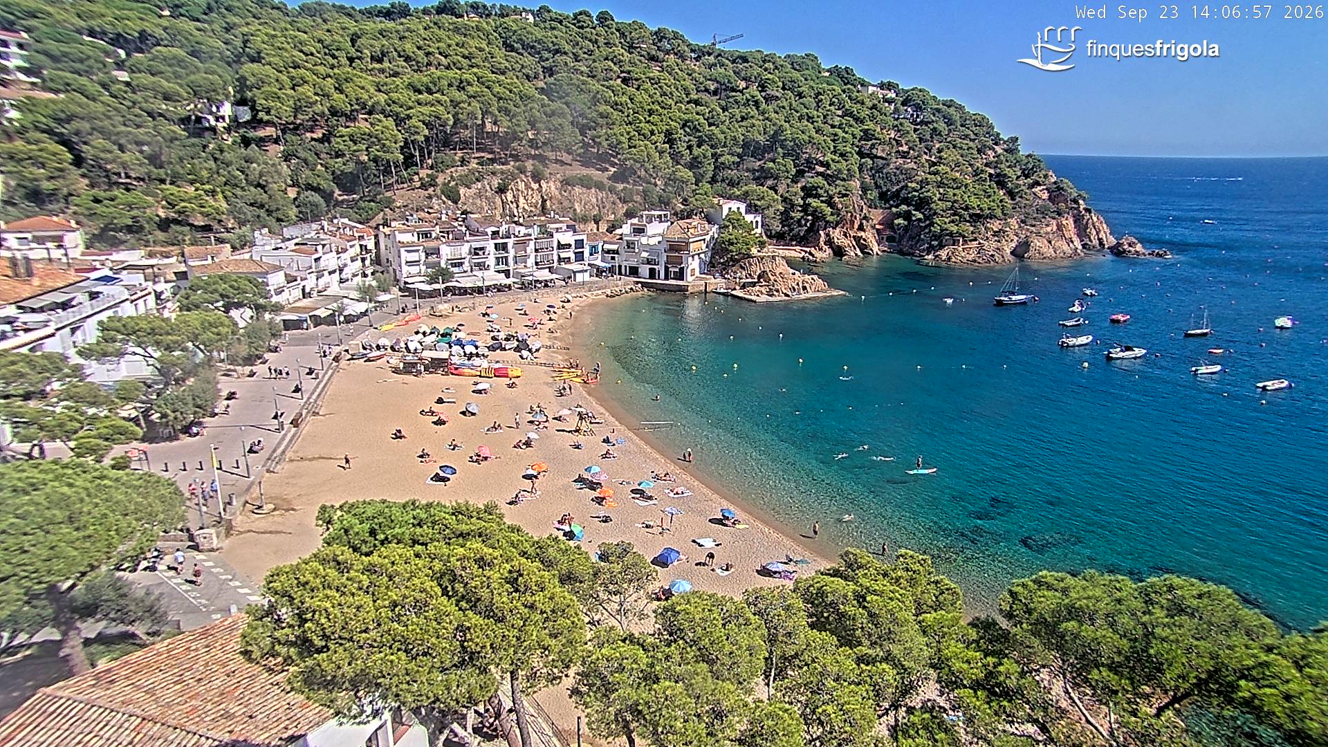 Webcam de Tamariu playa