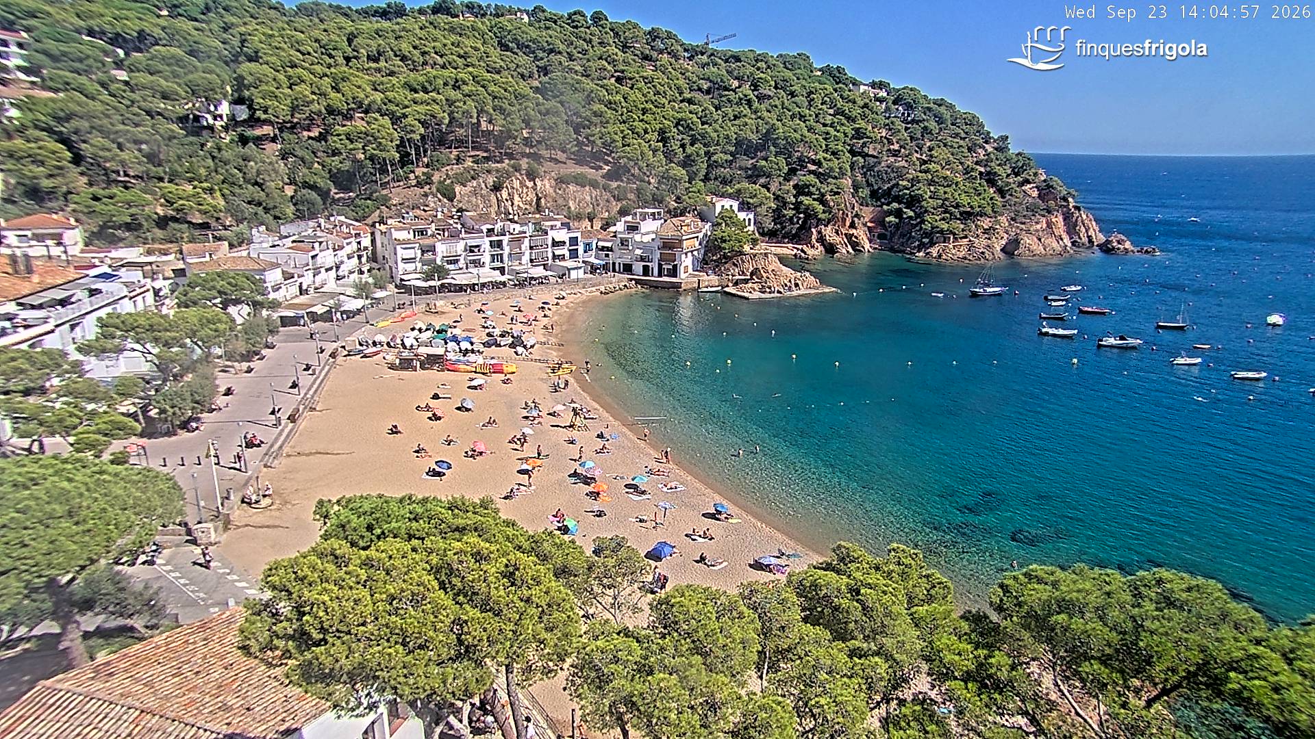 Webcam de Tamariu playa
