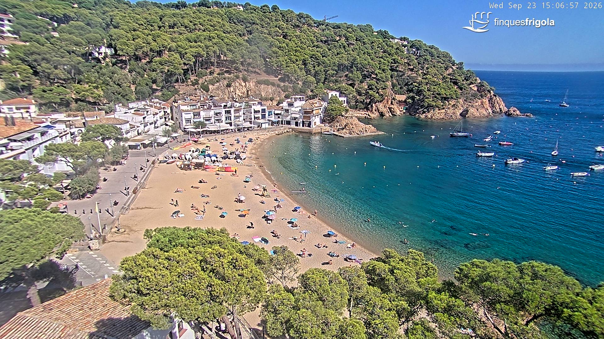 Webcam de Tamariu playa