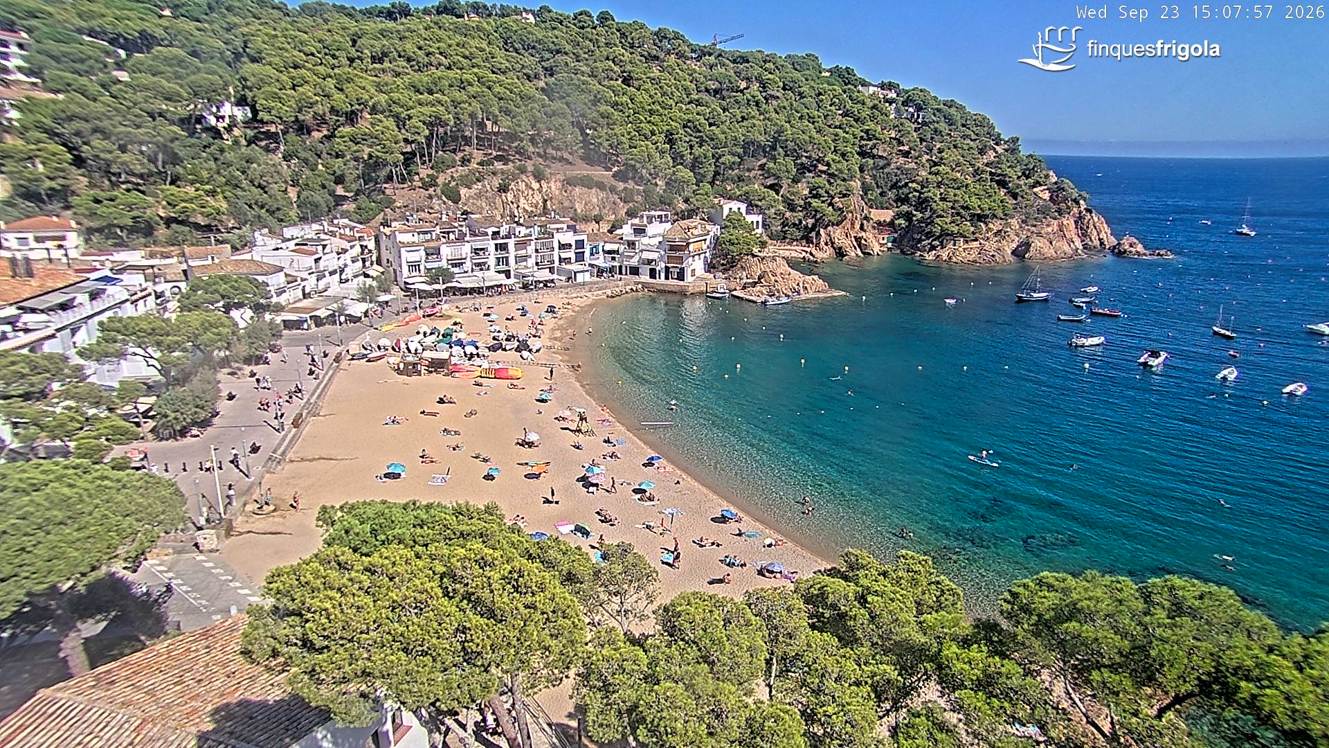 Webcam de Tamariu playa