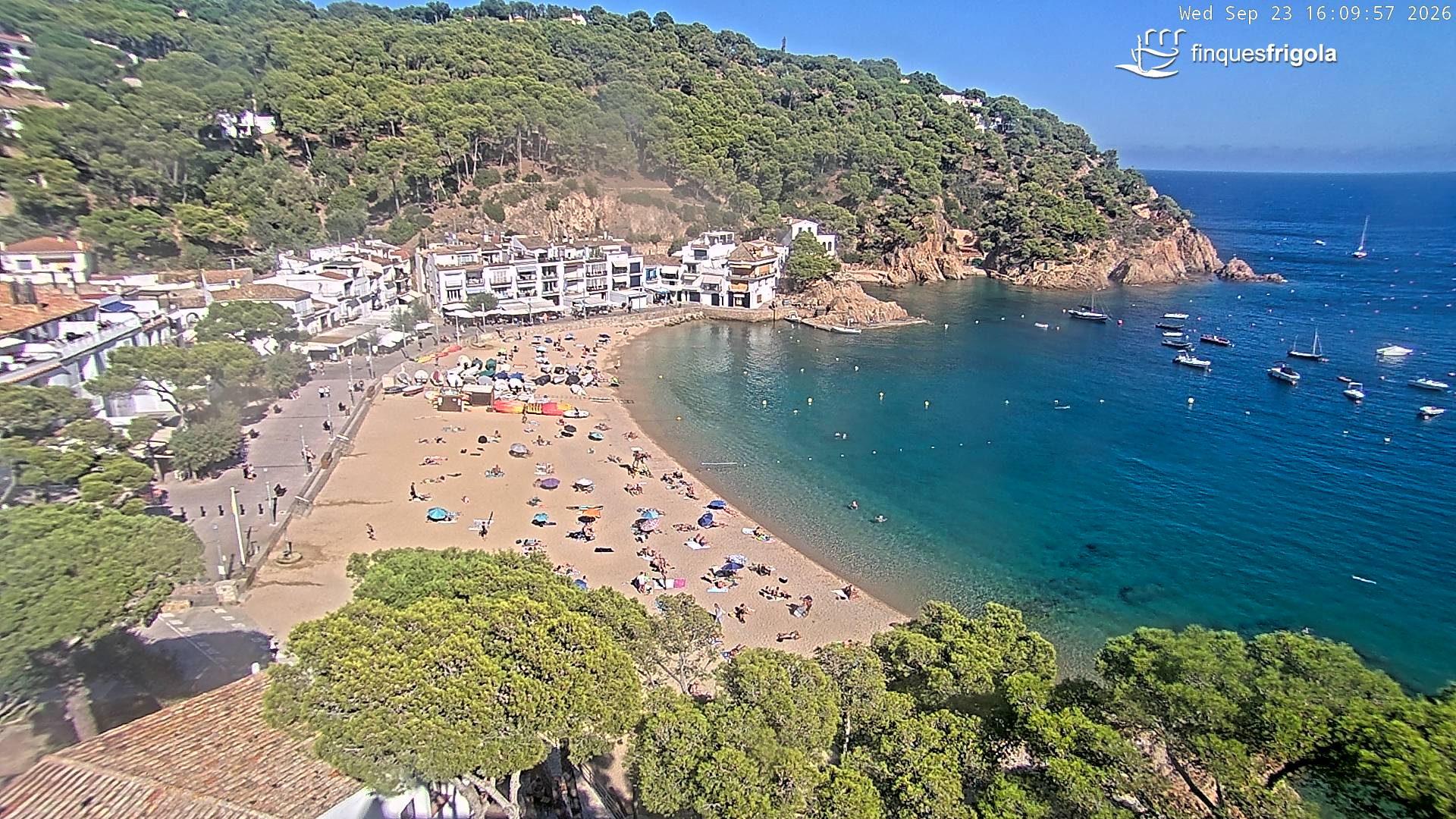 Webcam de Tamariu playa