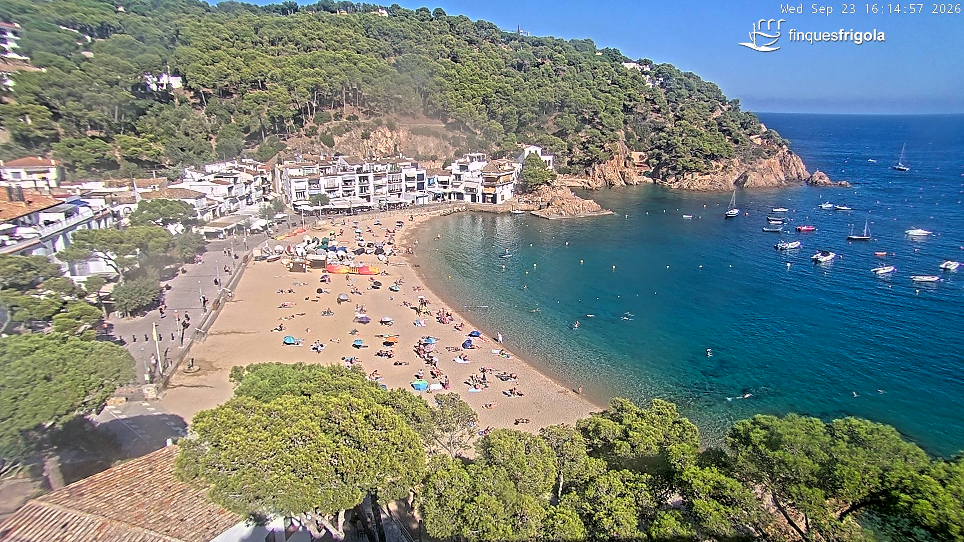 Webcam de Tamariu playa