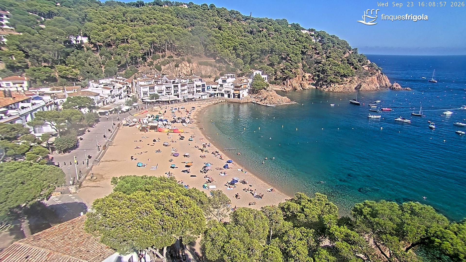 Webcam de Tamariu playa