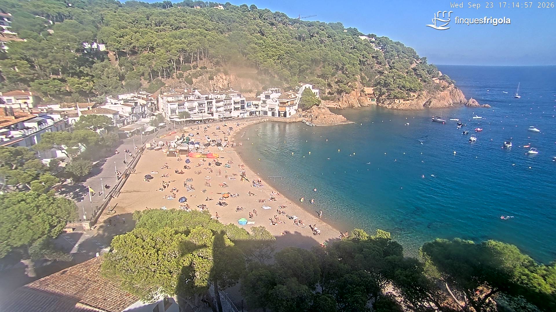 Webcam de Tamariu playa