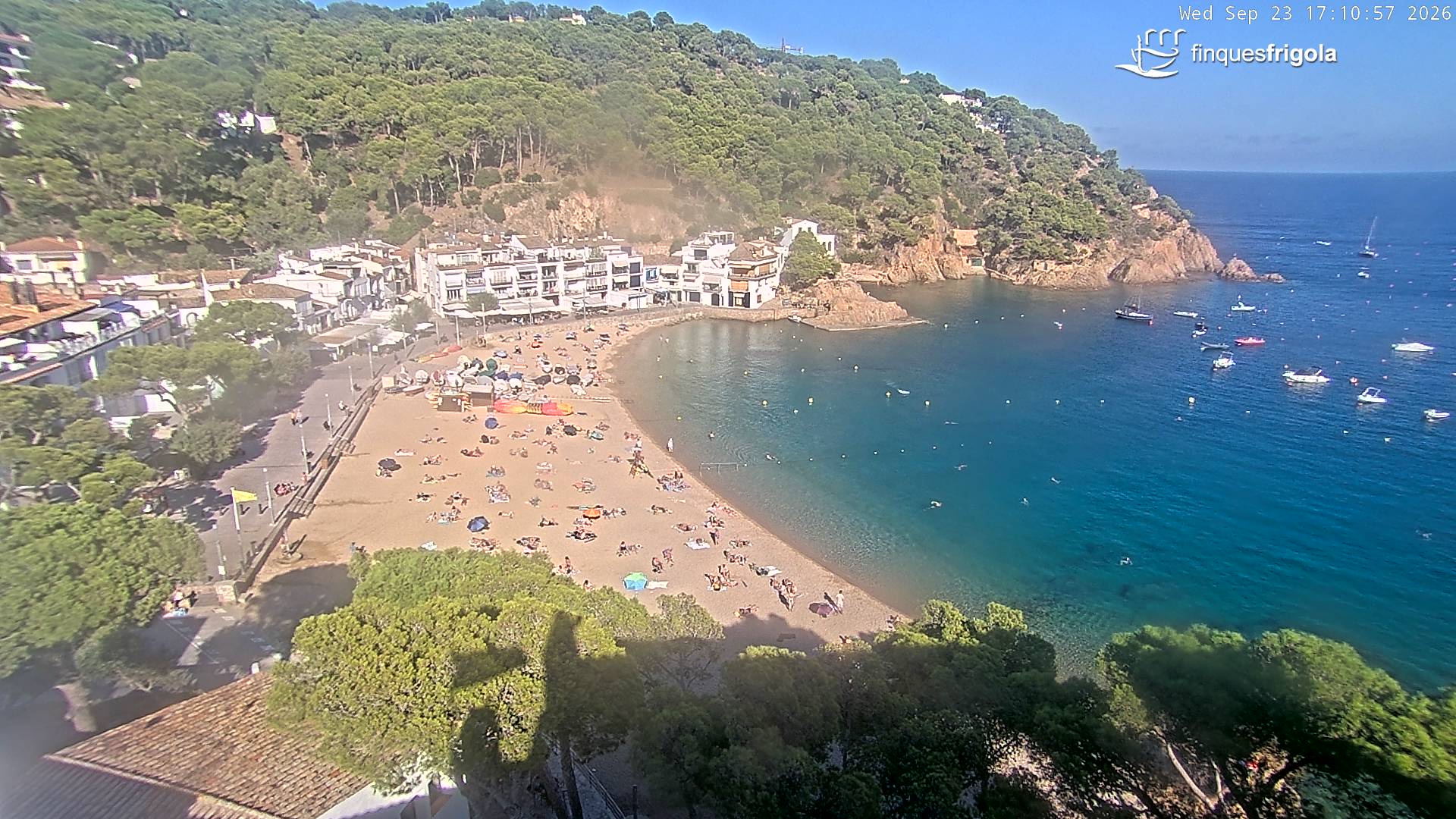 Webcam de Tamariu playa