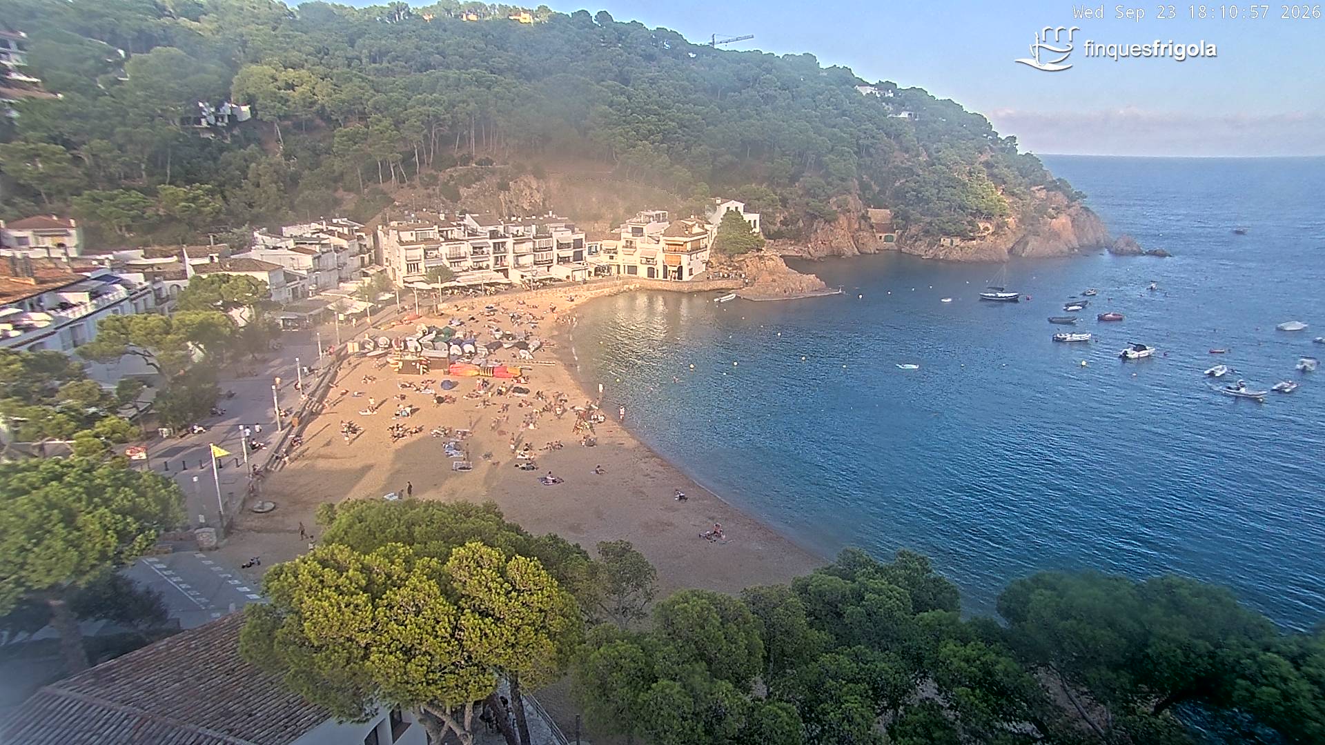 Webcam de Tamariu playa
