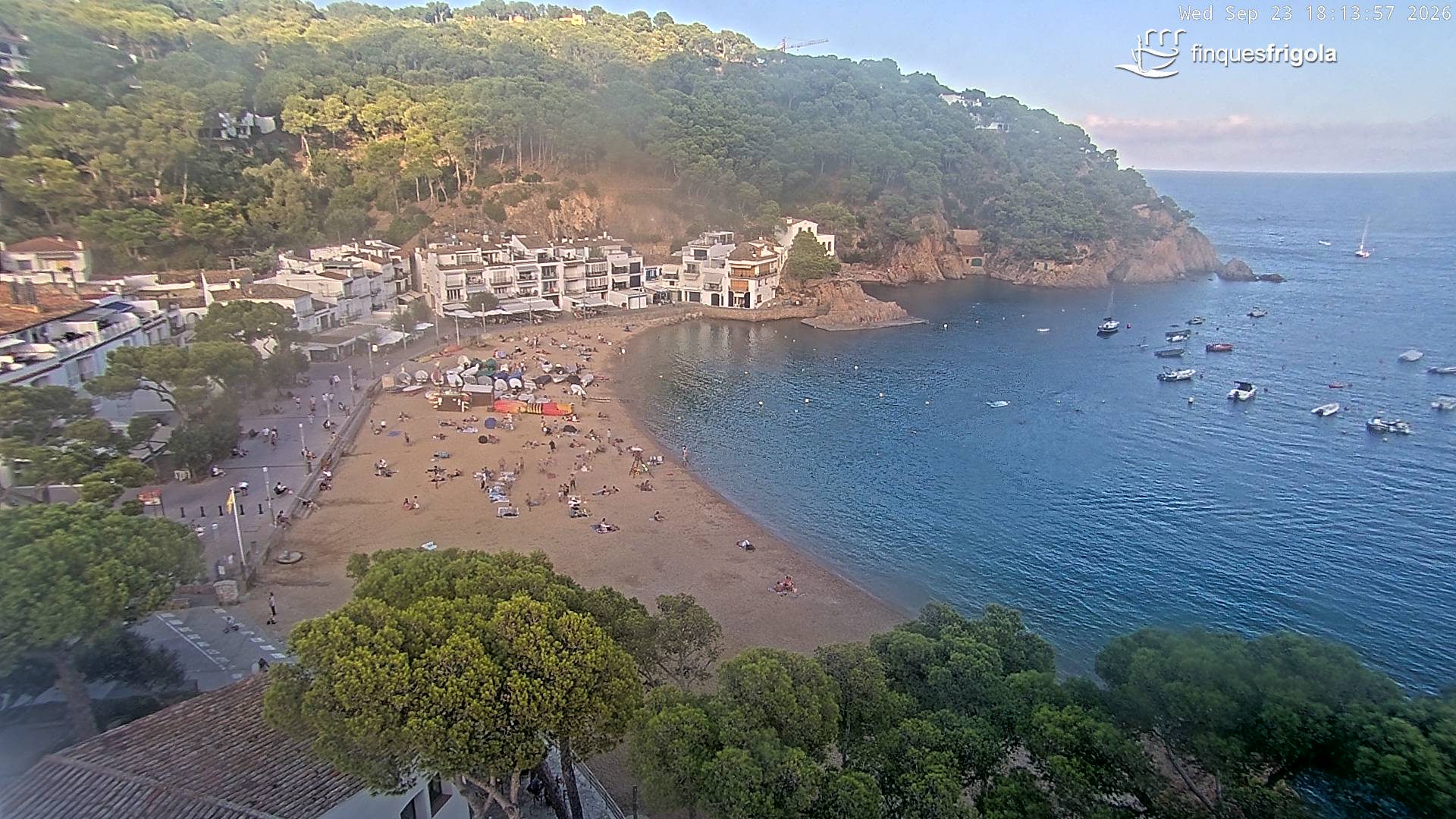 Webcam de Tamariu playa