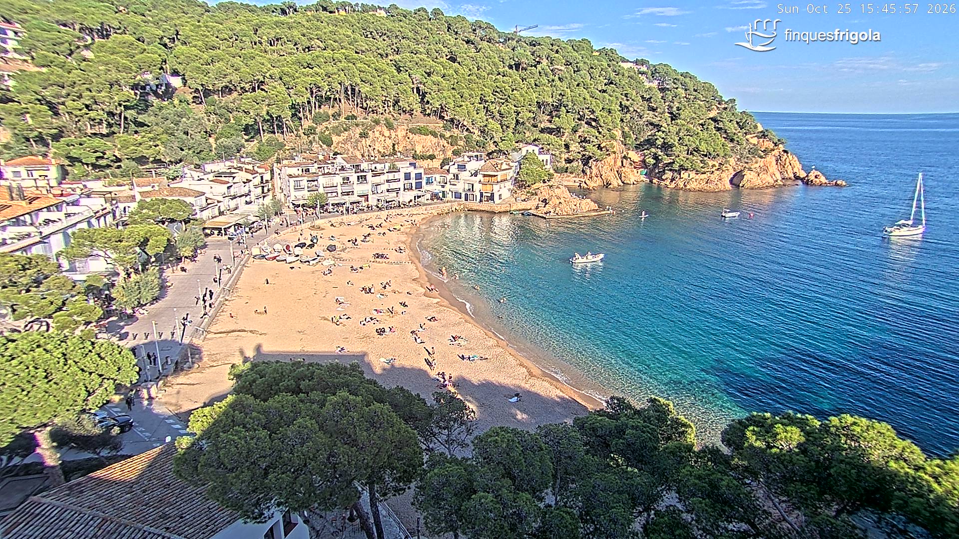 Webcam de Tamariu playa