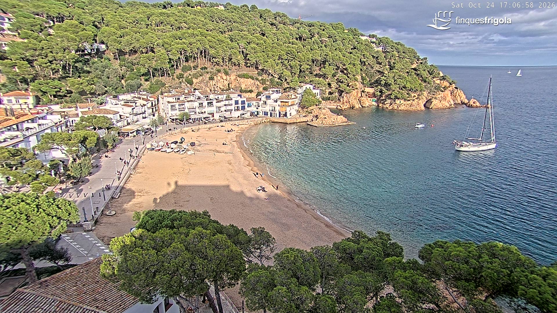 Webcam de Tamariu playa
