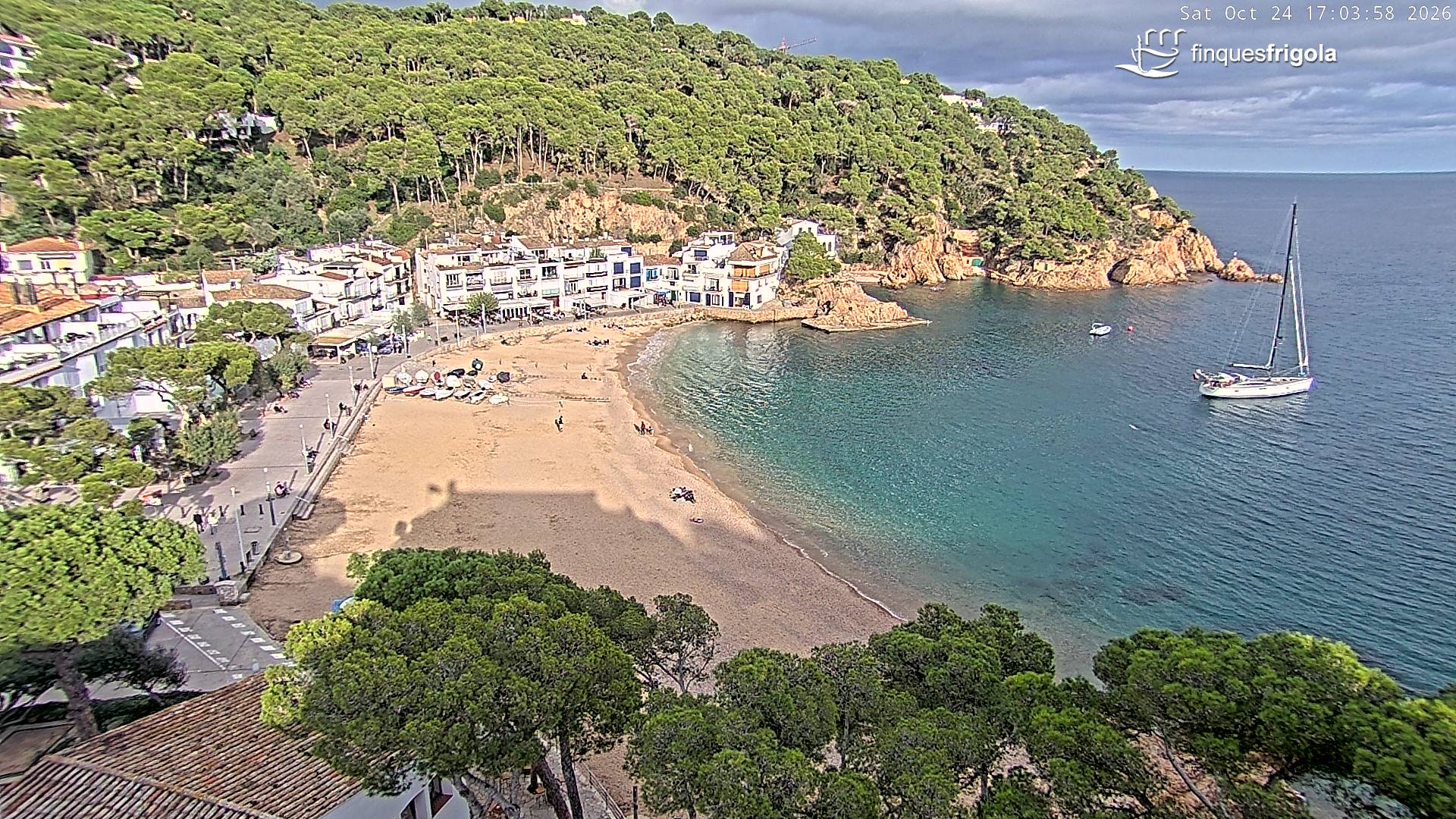 Webcam de Tamariu playa