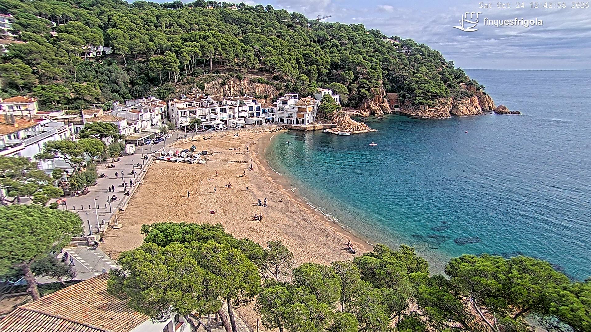 Webcam de Tamariu playa