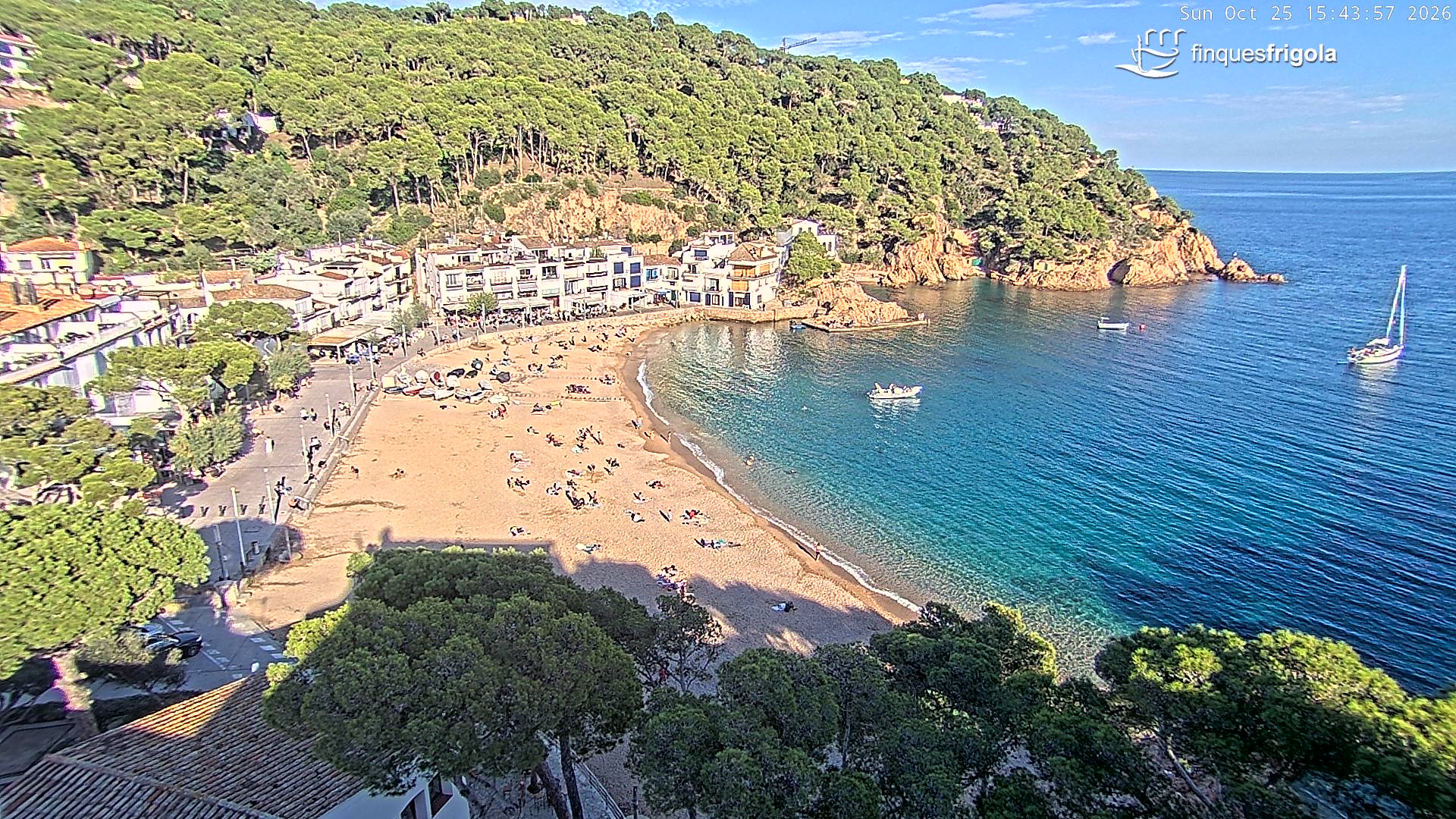 Webcam de Tamariu playa