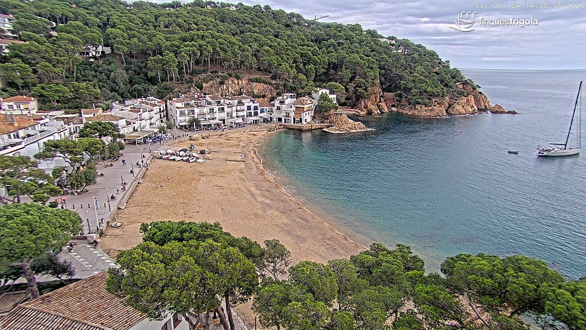 Webcam de Tamariu playa