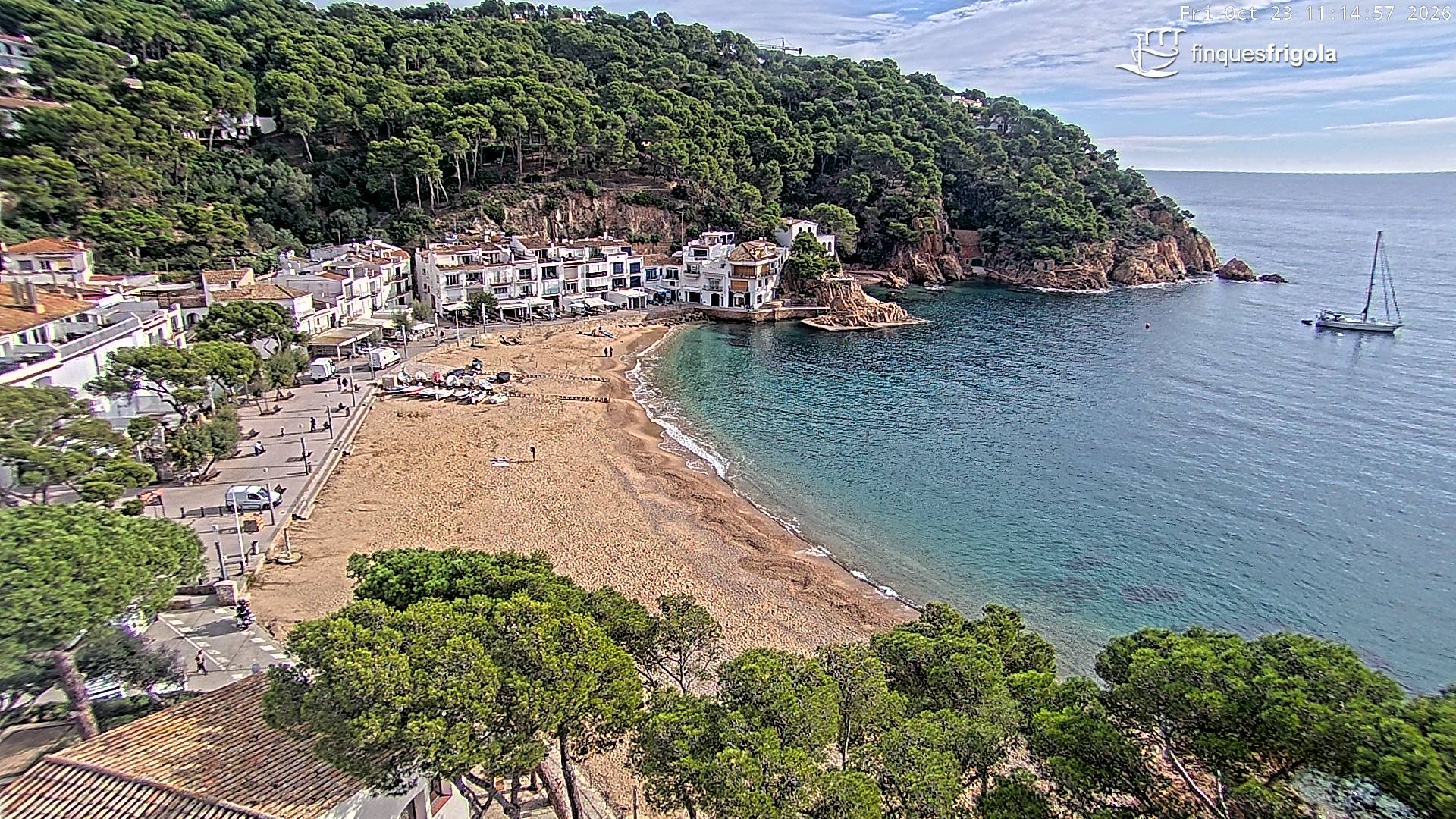 Webcam de Tamariu playa