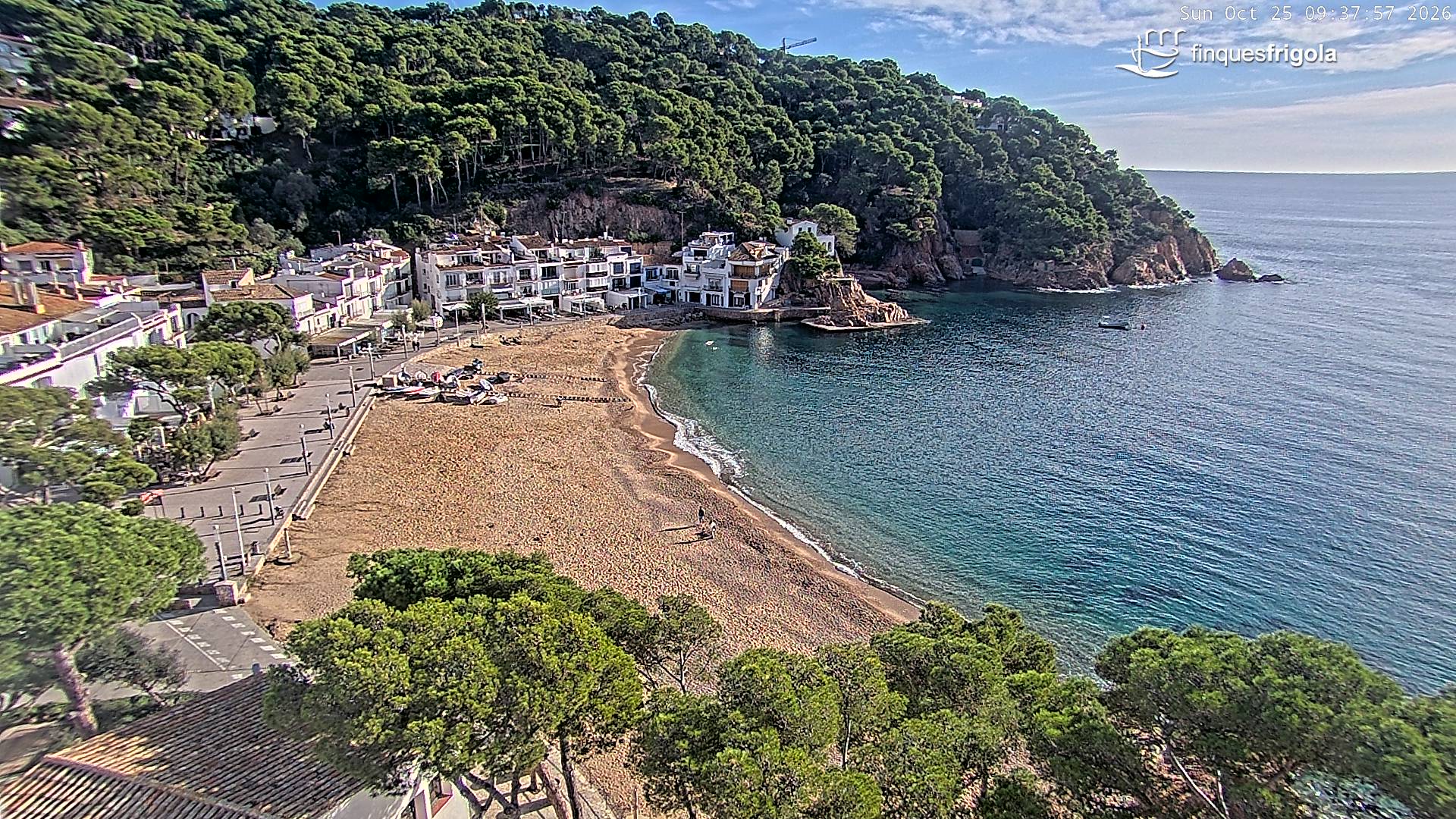 Webcam de Tamariu playa